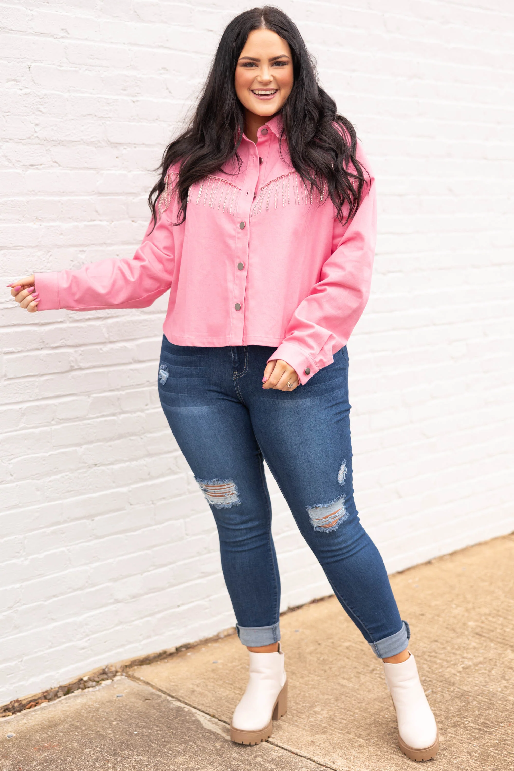 Only Loving You Jacket, Pink - Giverhouse