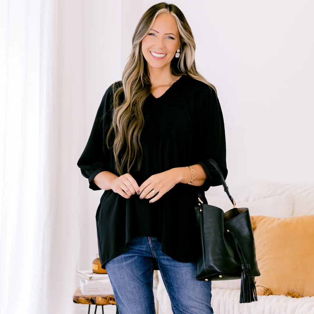 What Can I Do Top, Black - Giverhouse