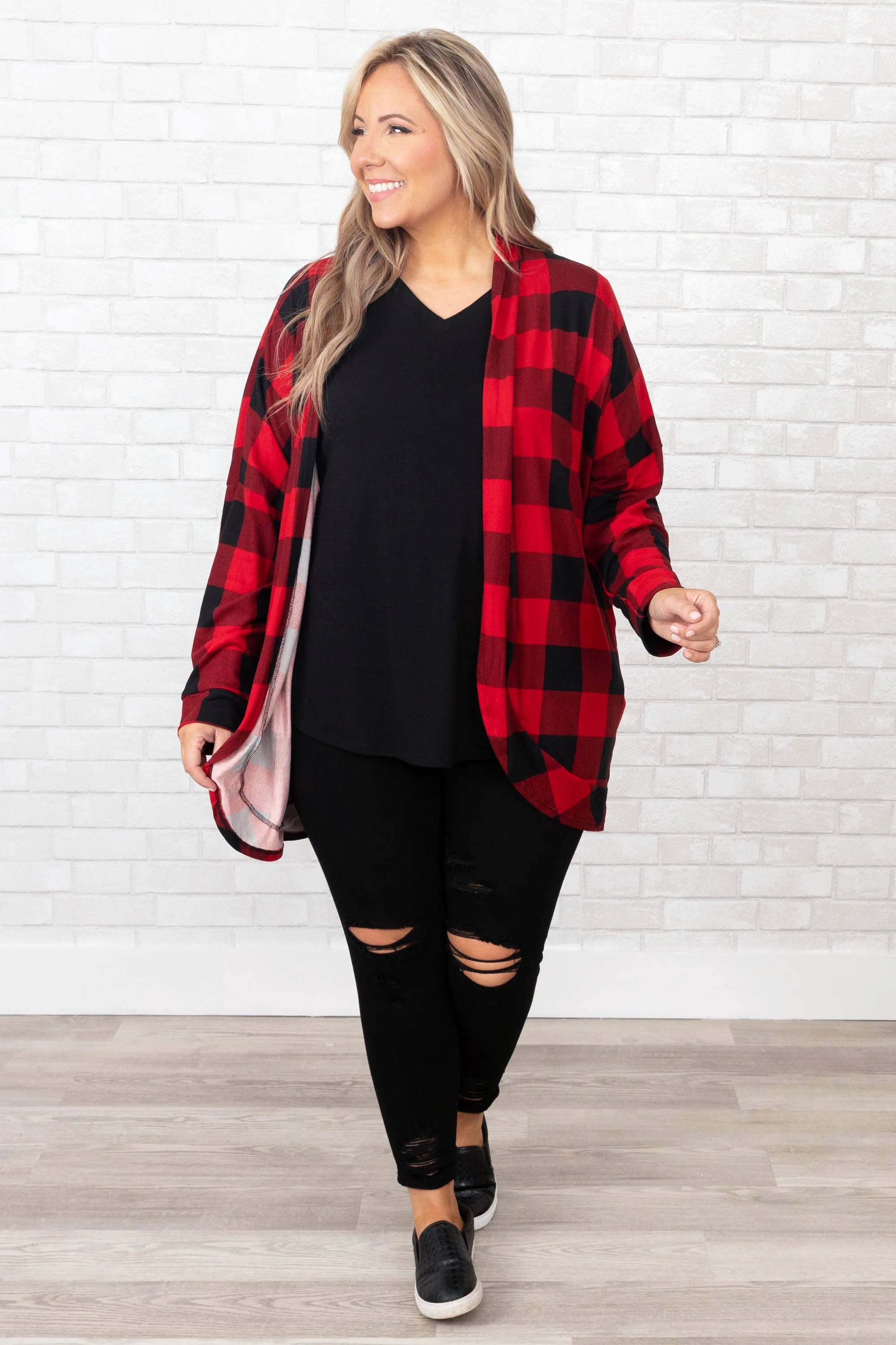 She's The Winner Cardigan, Red - Giverhouse