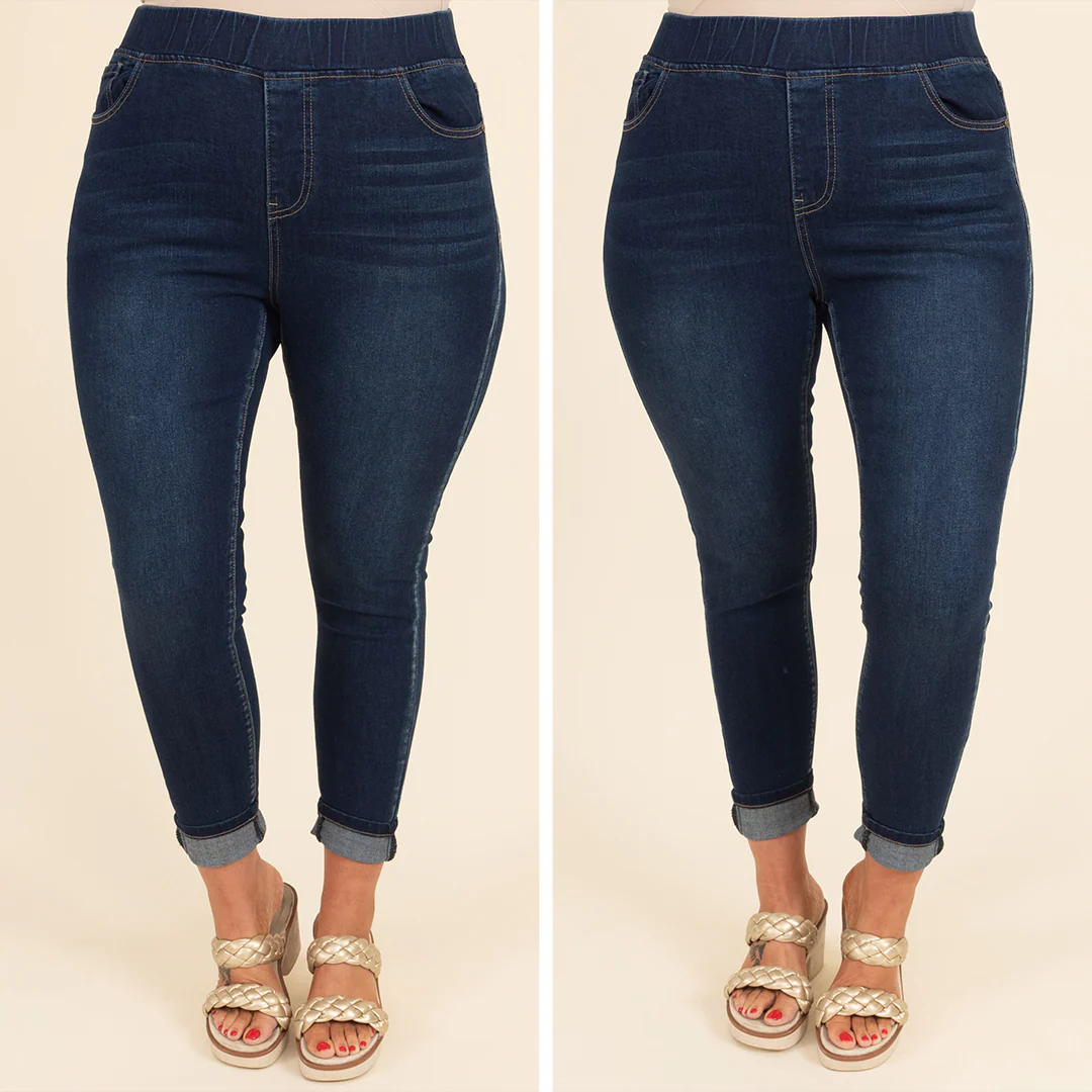 These Are My People Jeggings, Dark Wash - Giverhouse