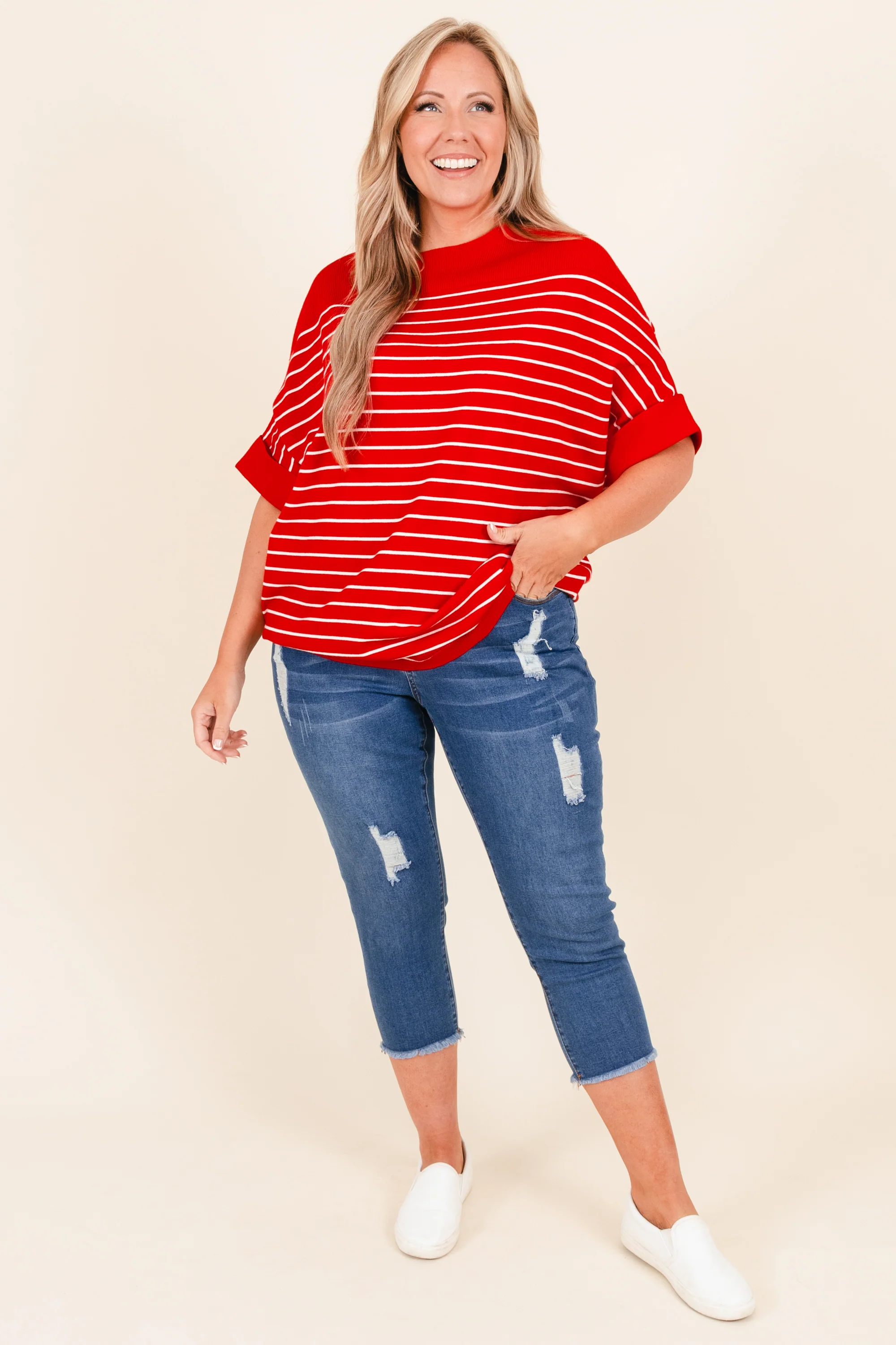 No Matter What Capris, Medium Wash - Giverhouse