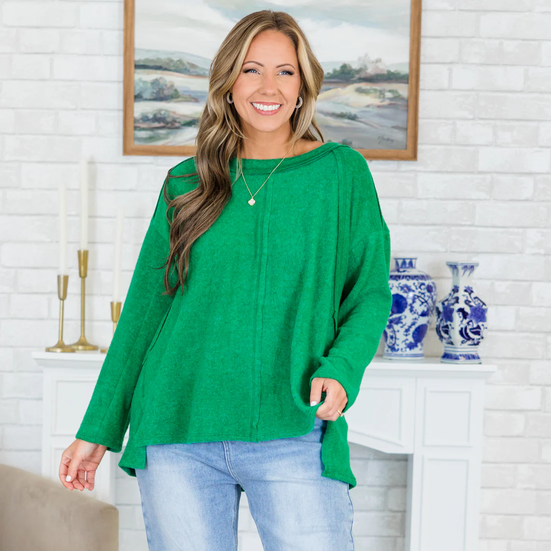 Perfect Weekend Top, Forrest - Giverhouse