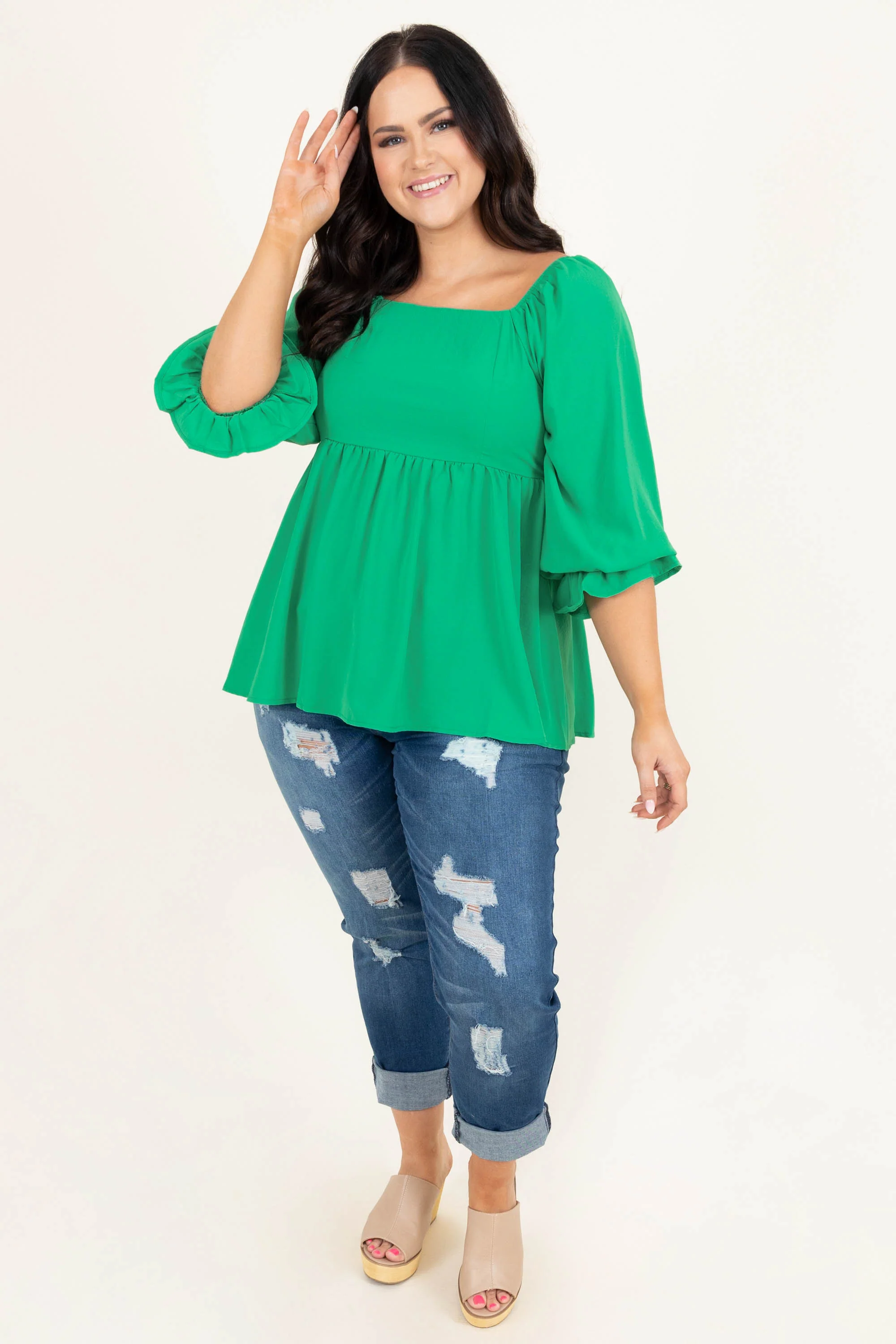 Create Opportunity Top, Green - Giverhouse