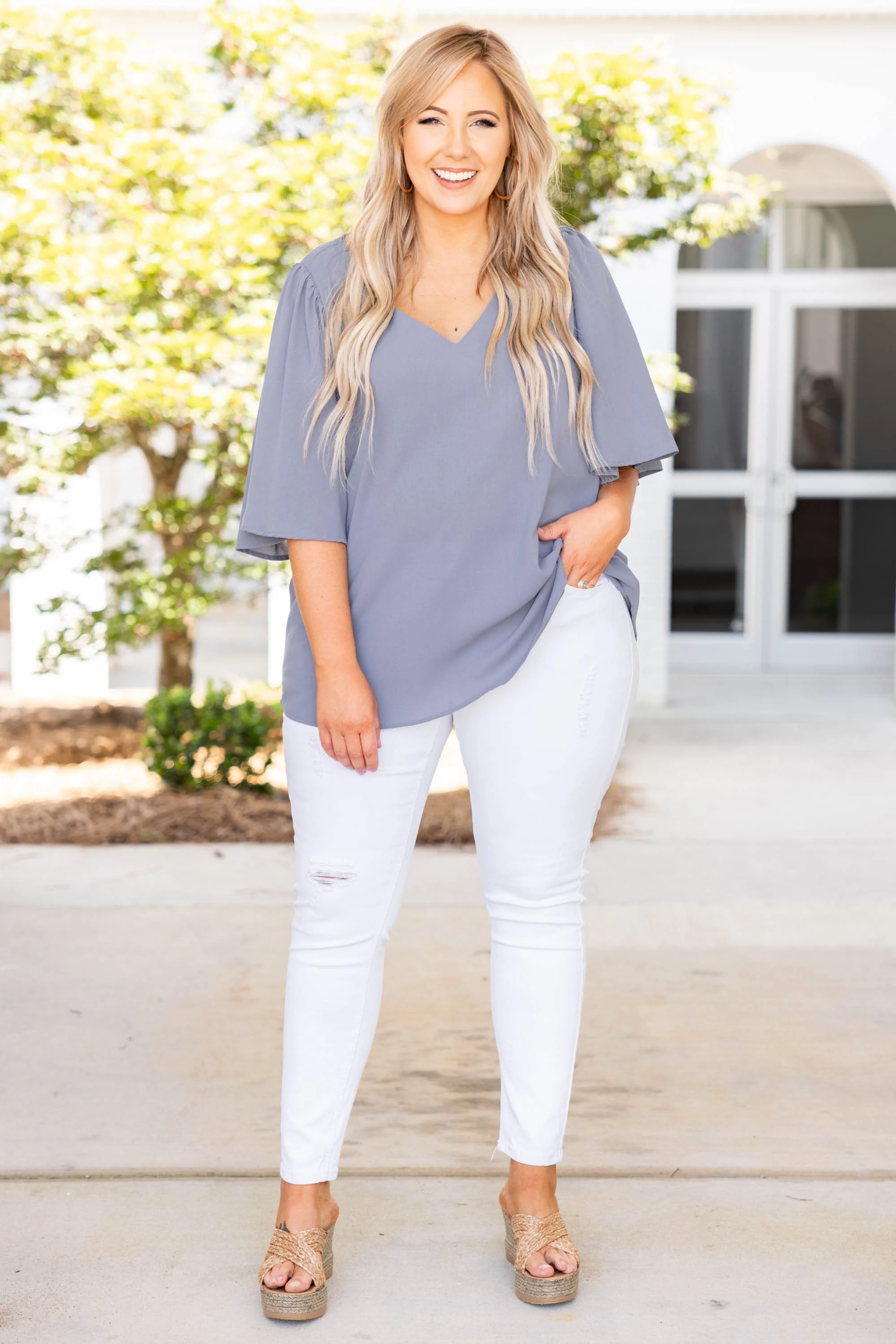 Material Girl Jeans, White - Giverhouse