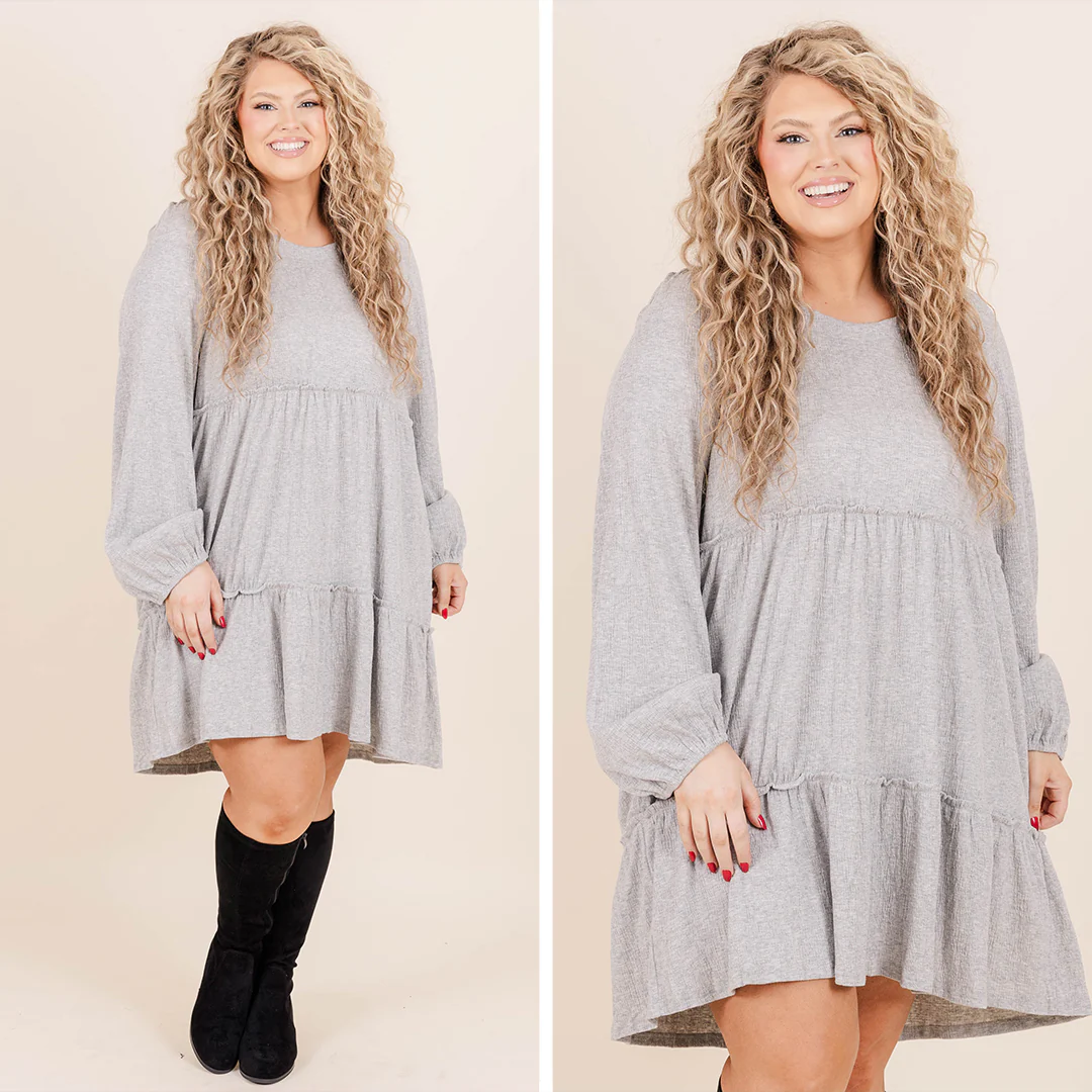 You're So Sweet Dress, Gray - Giverhouse