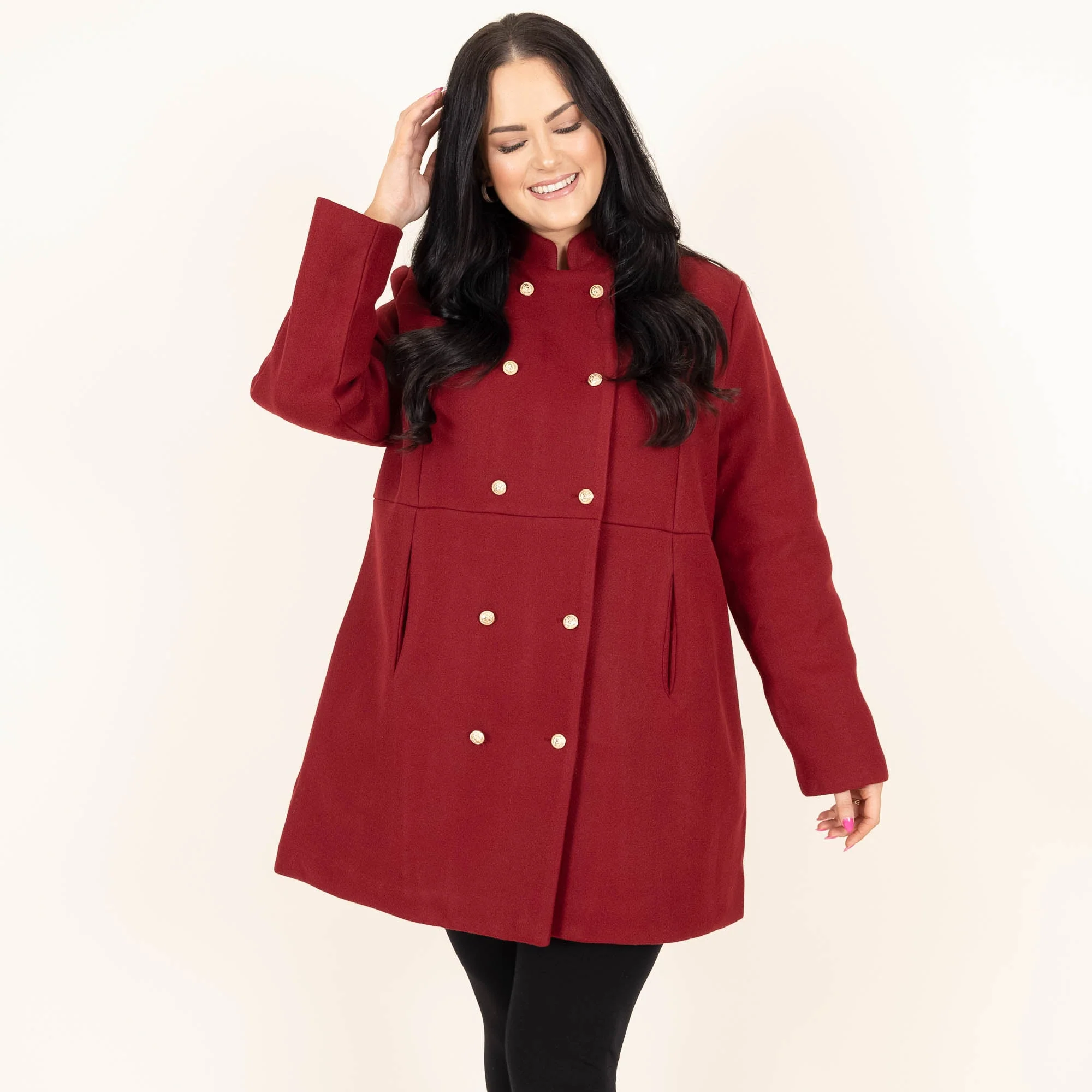 The City Is Ours Coat, Wine - Giverhouse