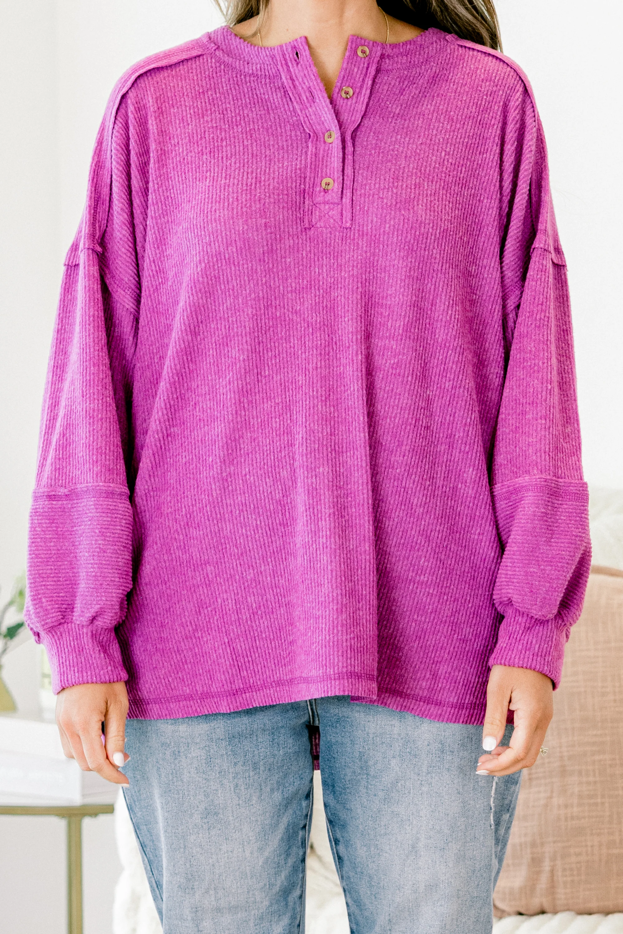 Chill Days Sweater, Light Plum - Giverhouse
