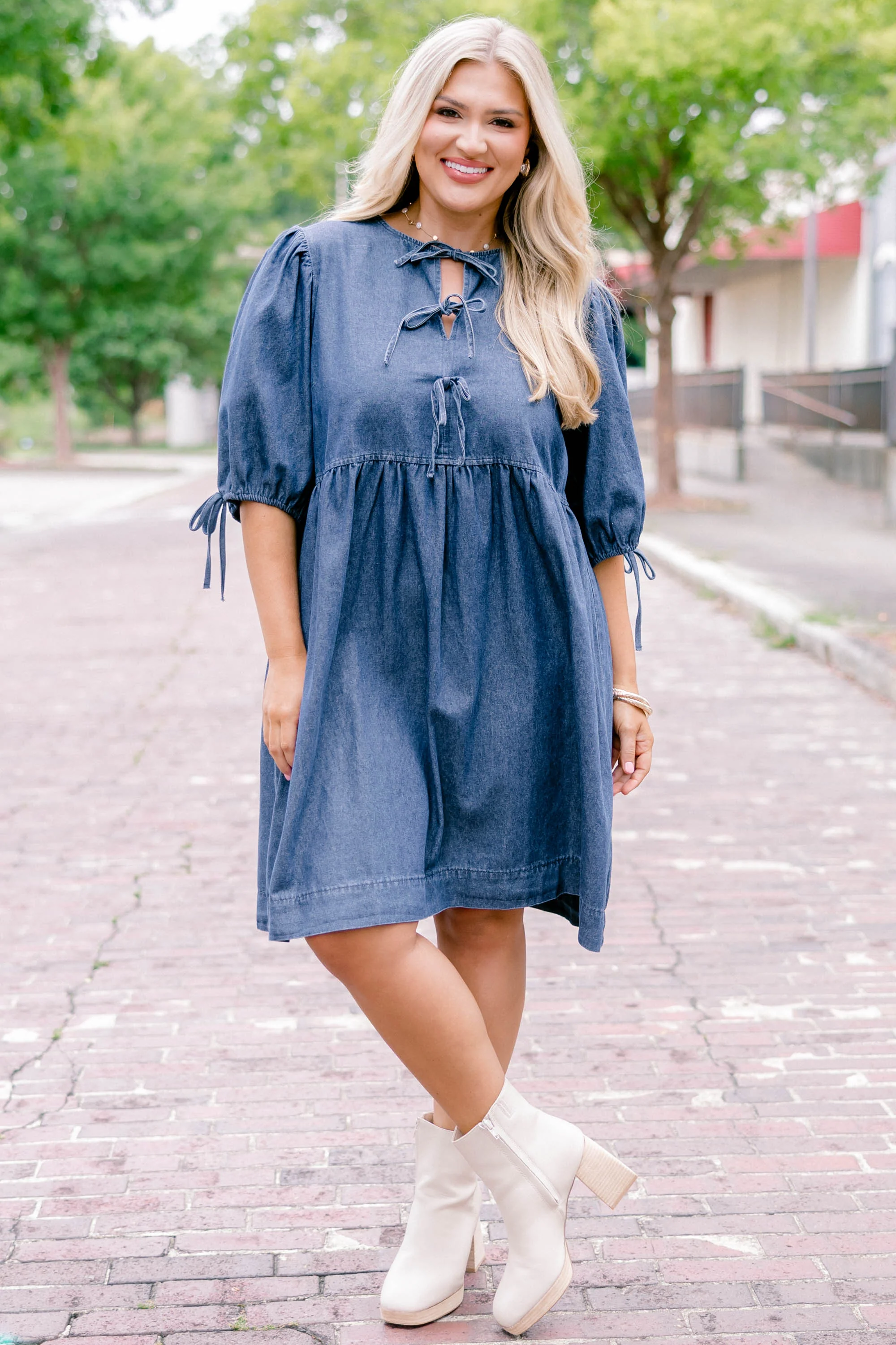 What About It Dress, Blue - Giverhouse