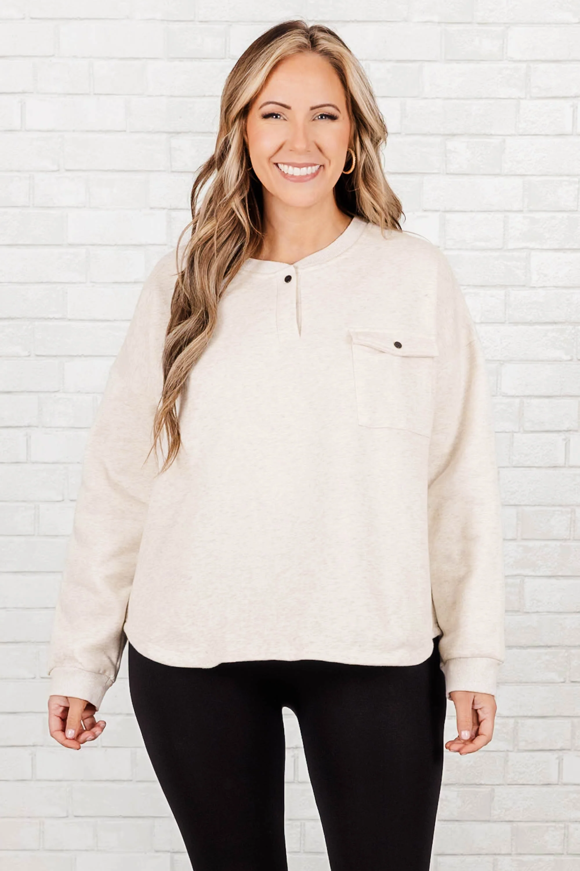 Wandered Off Sweater, Oatmeal - Giverhouse