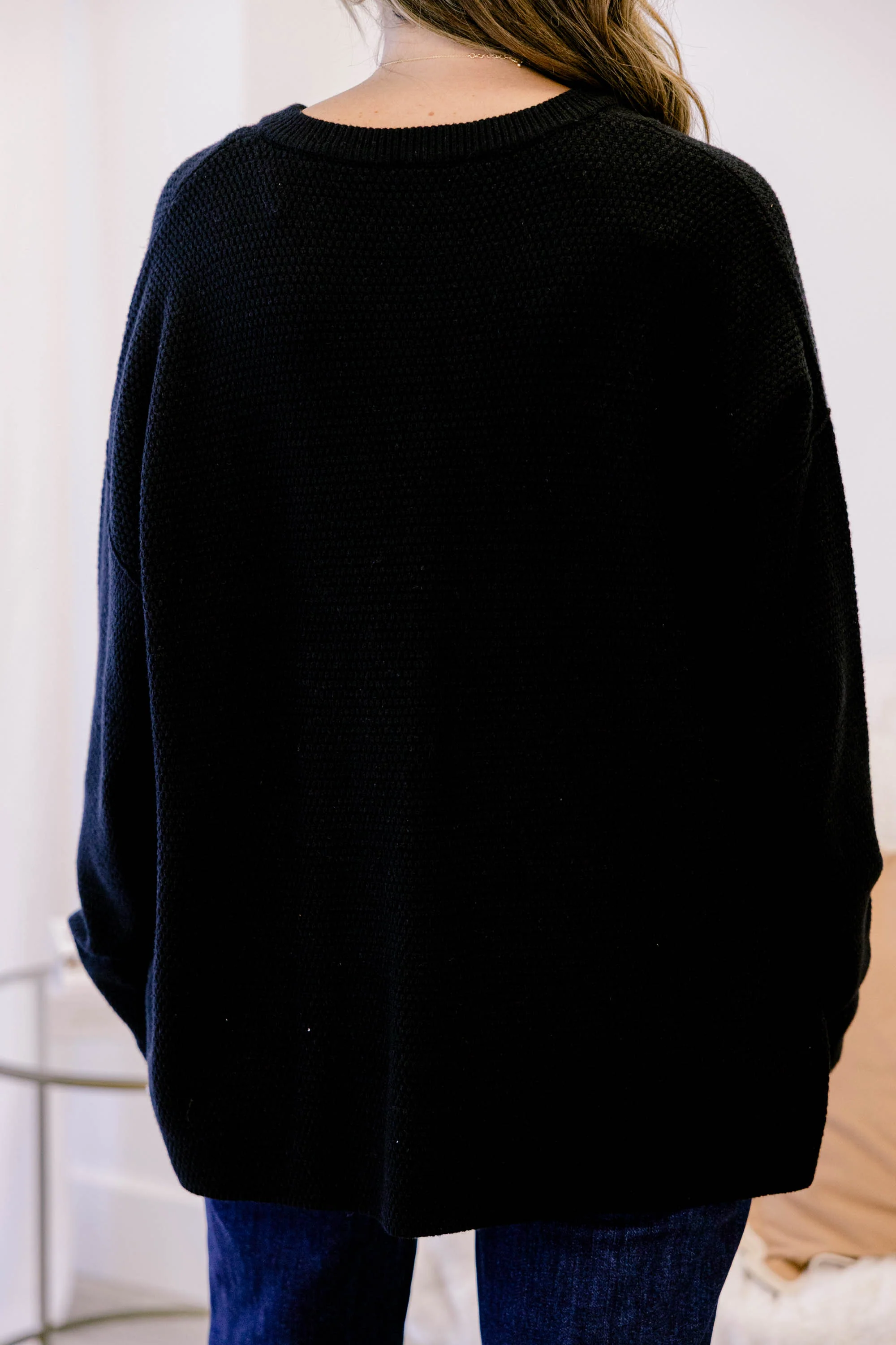 Please Take Me With You Sweater, Black - Giverhouse