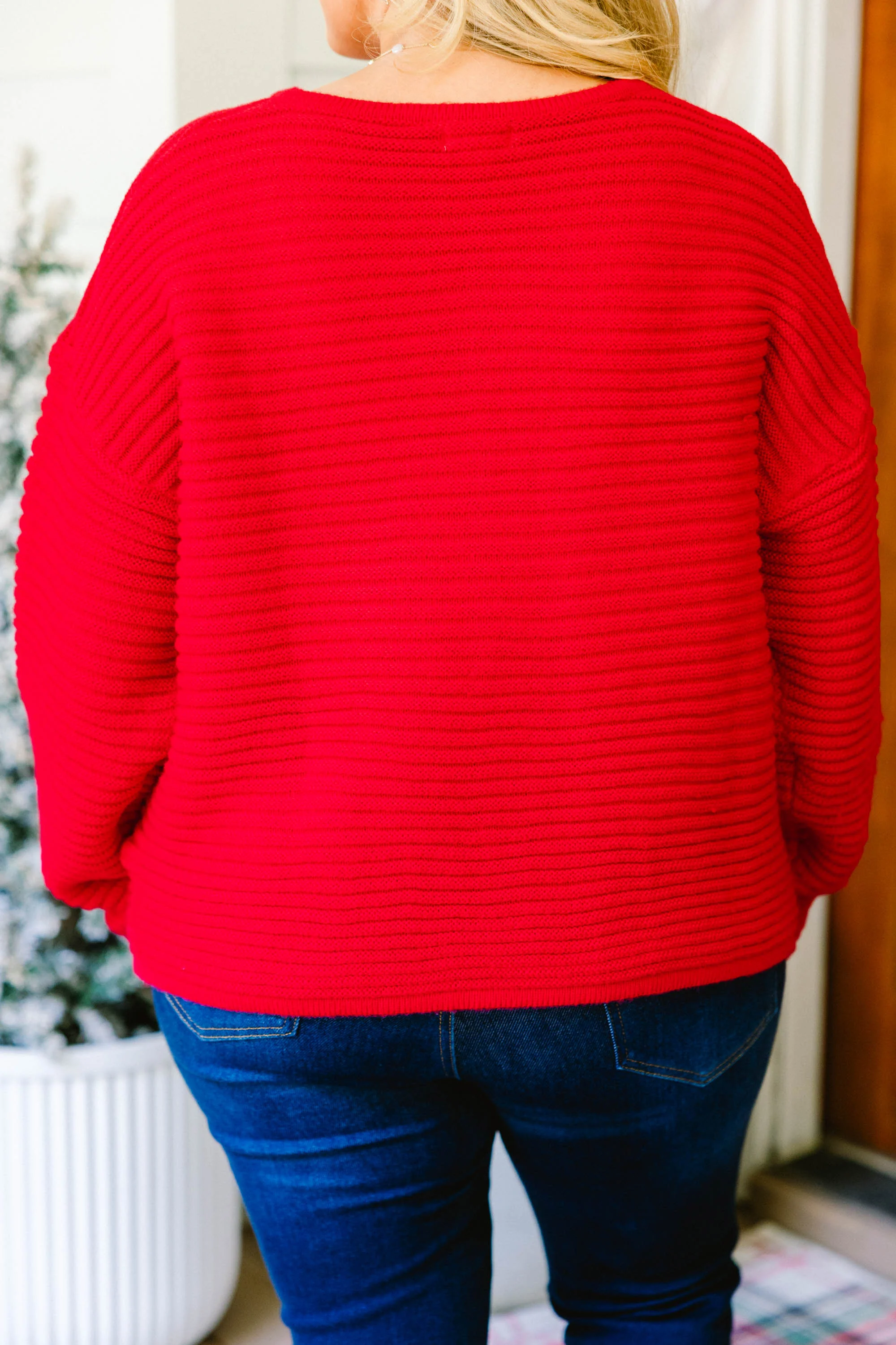 Path To Greatness Cardigan, Red - Giverhouse