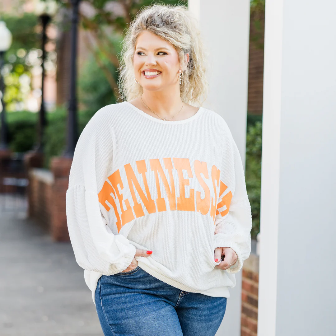 Volunteer Puff Top, Off-White - Giverhouse