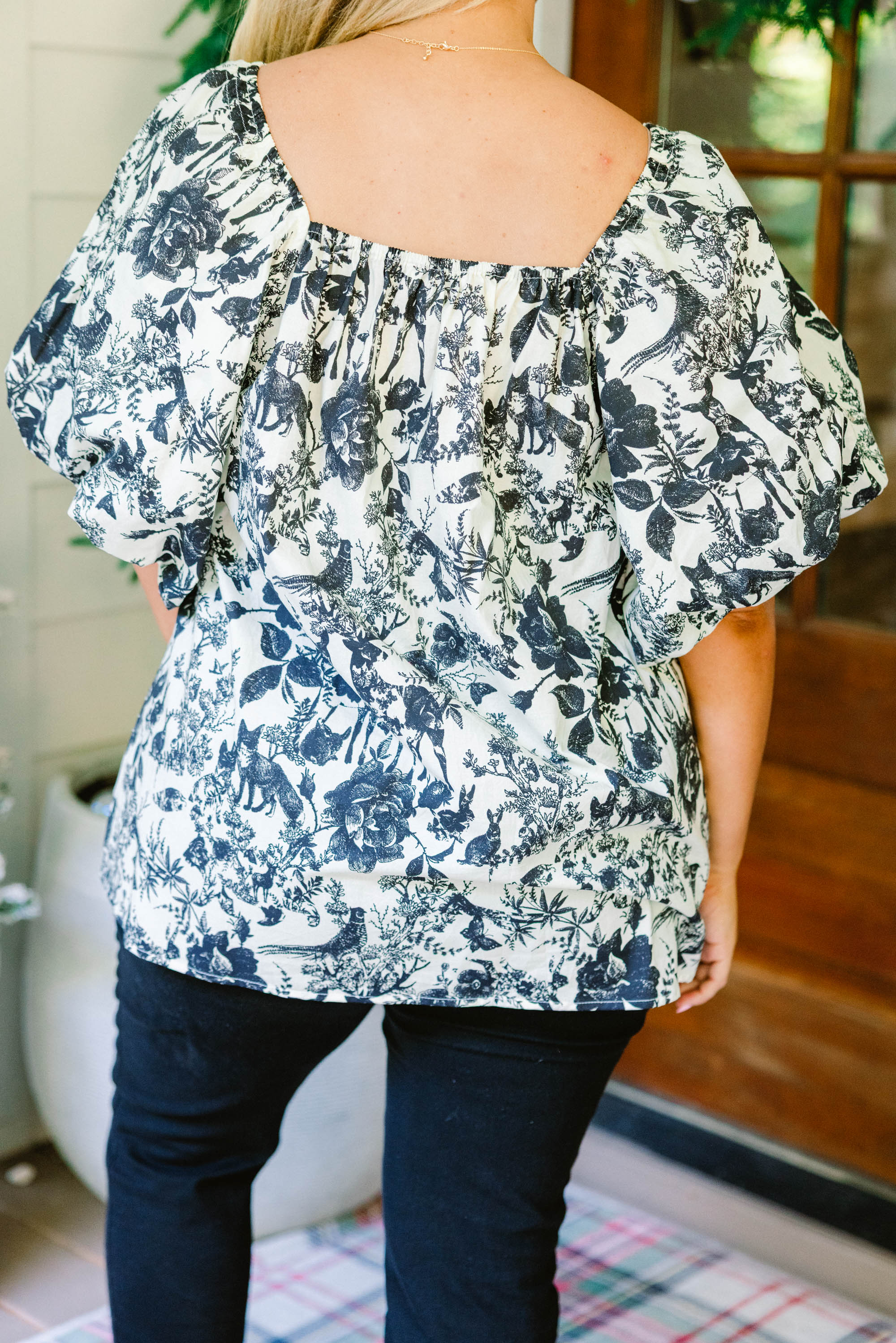 Cozy Love Top, Black Toile - Giverhouse
