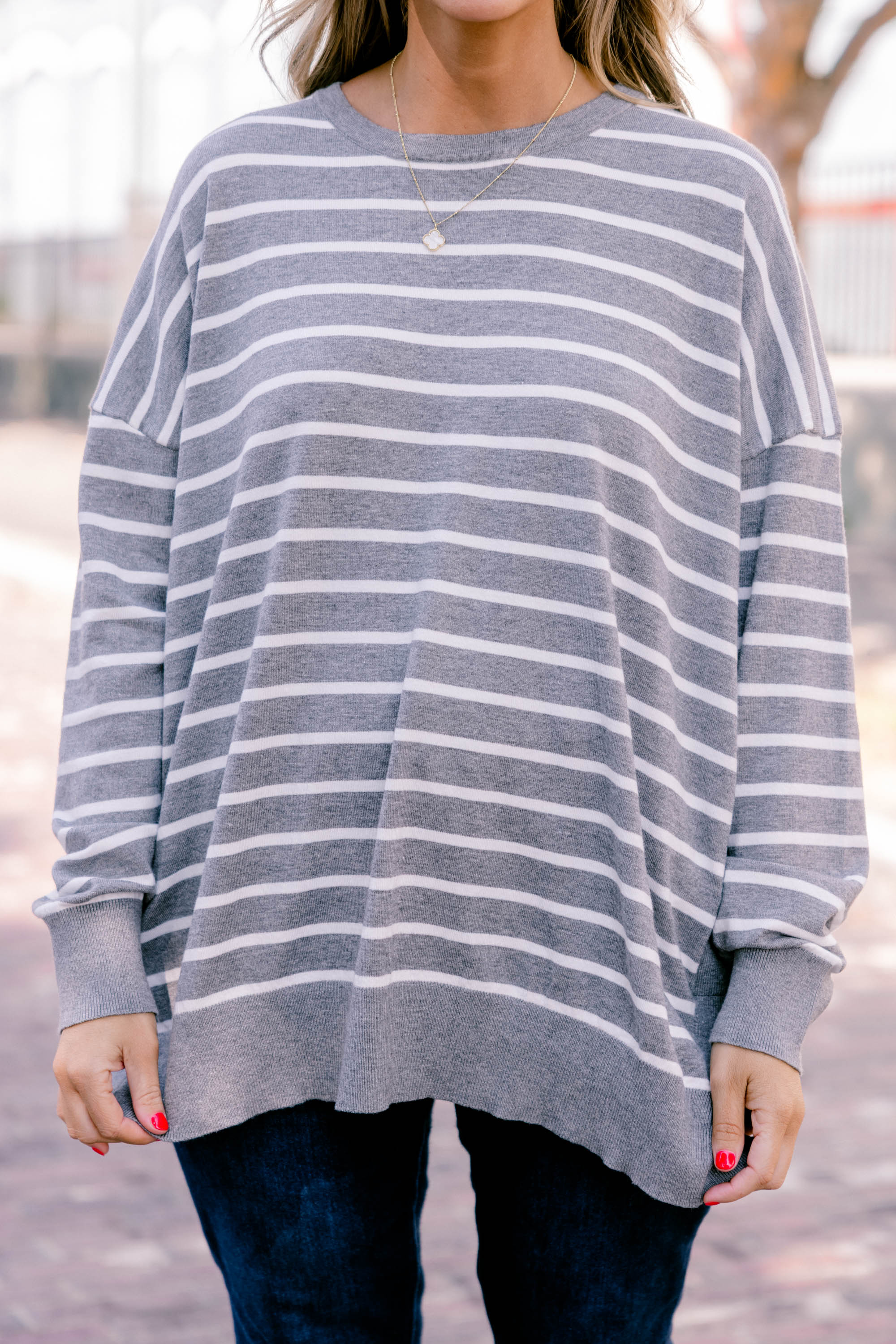 Romantic Nights Top, Charcoal - Giverhouse