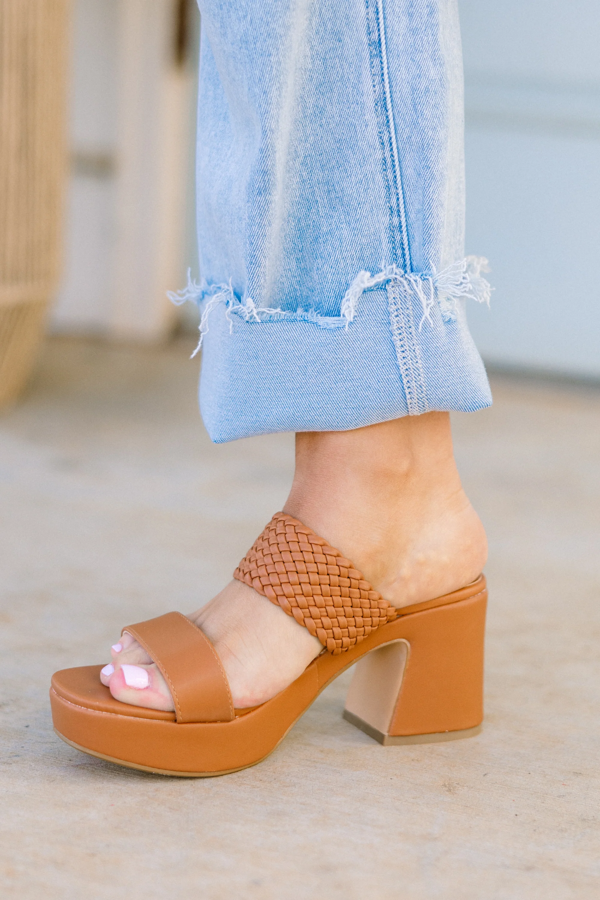 Everyone's Watching Heels, Cognac - Giverhouse