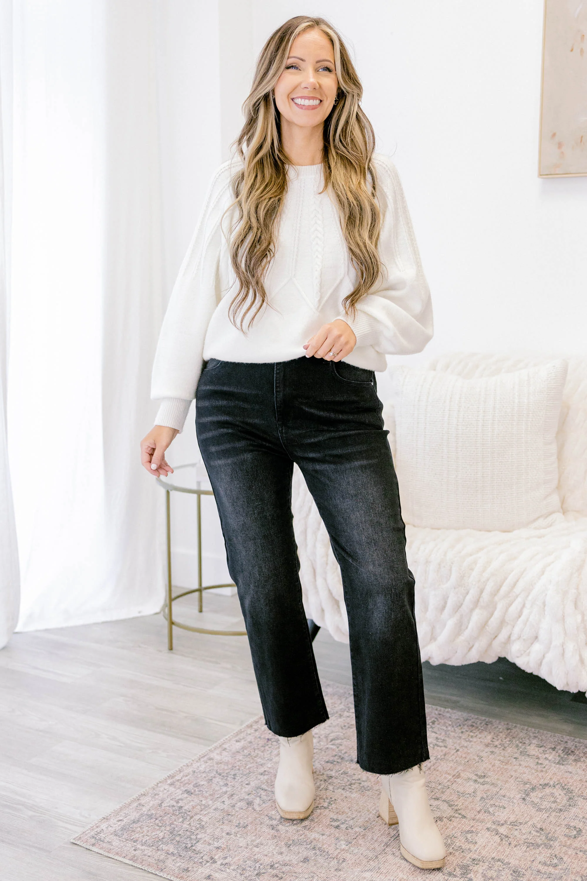 Unbothered By You Jeans, Black - Giverhouse