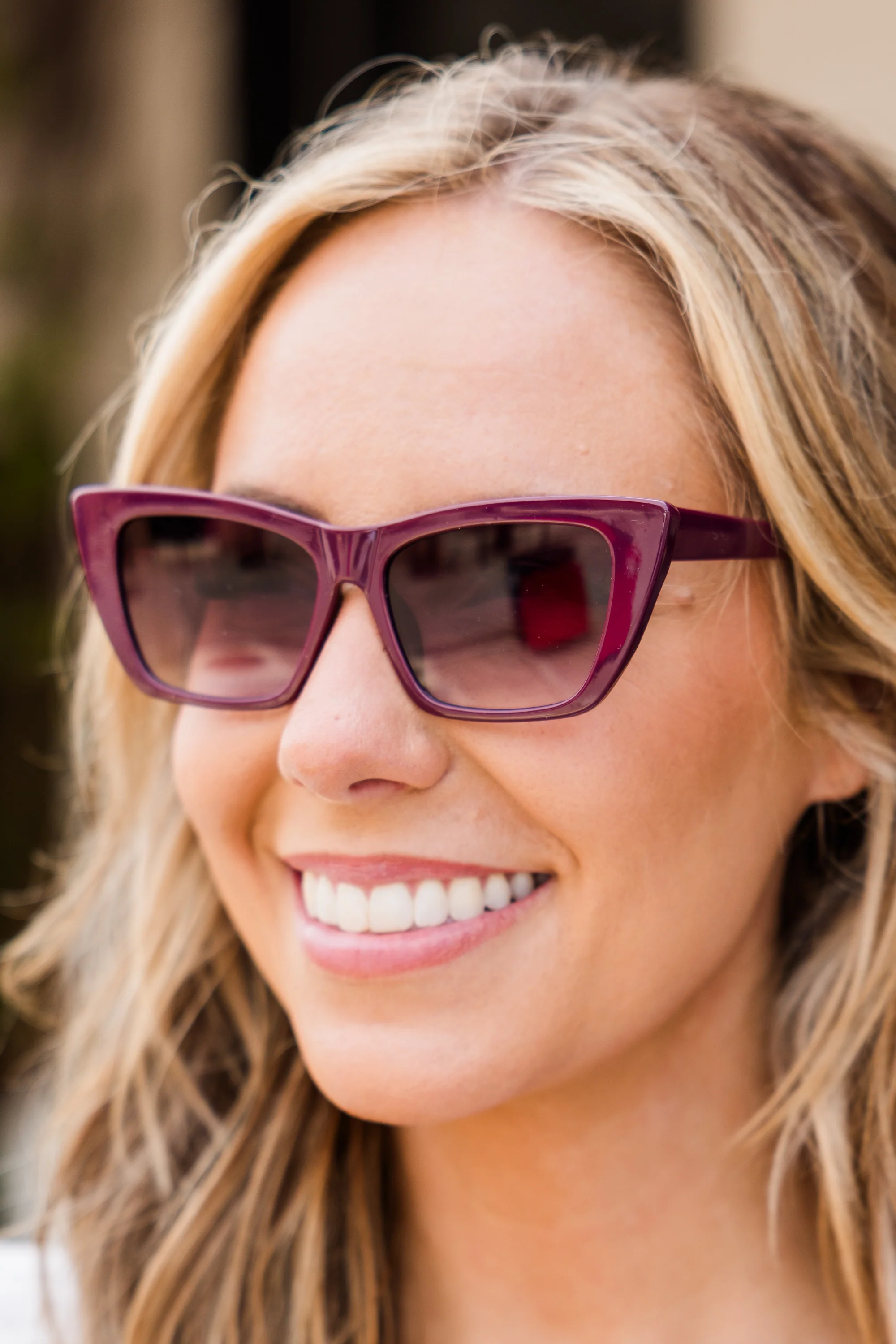 Can't Outshine Me Sunglasses, Burgundy - Giverhouse