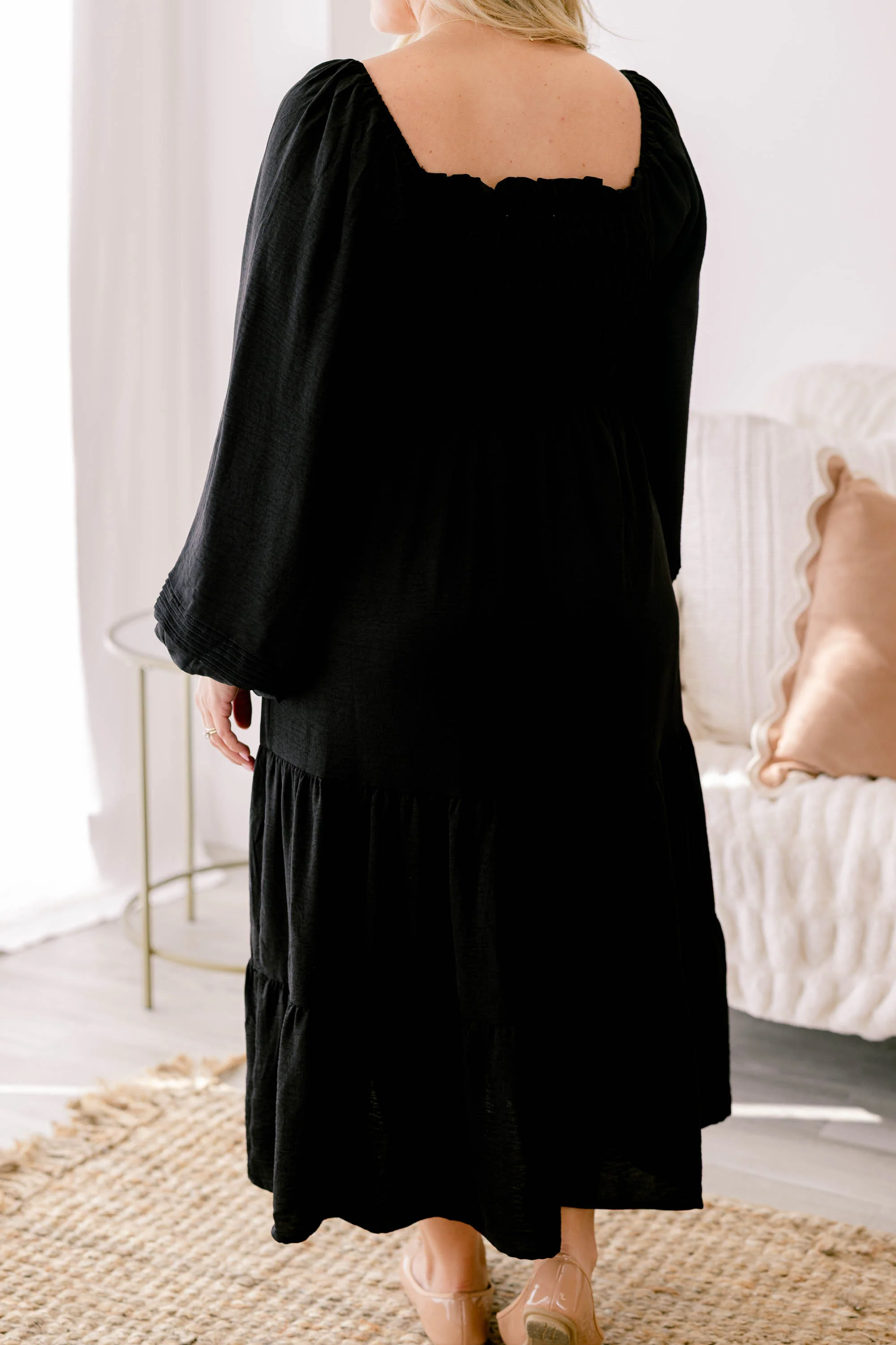 Checking All Of The Boxes Dress, Black - Giverhouse