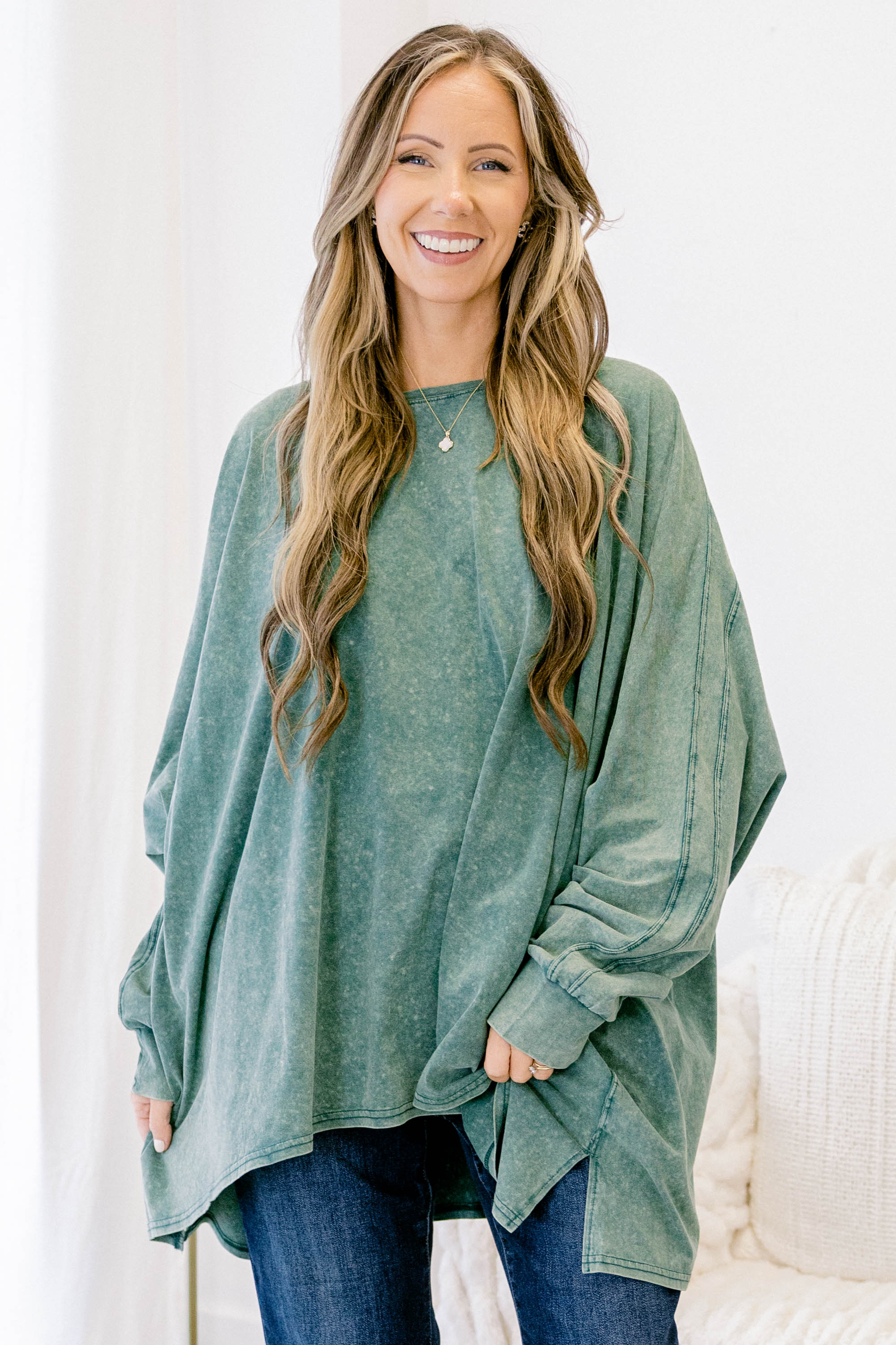 All So Nice Tunic, Green - Giverhouse