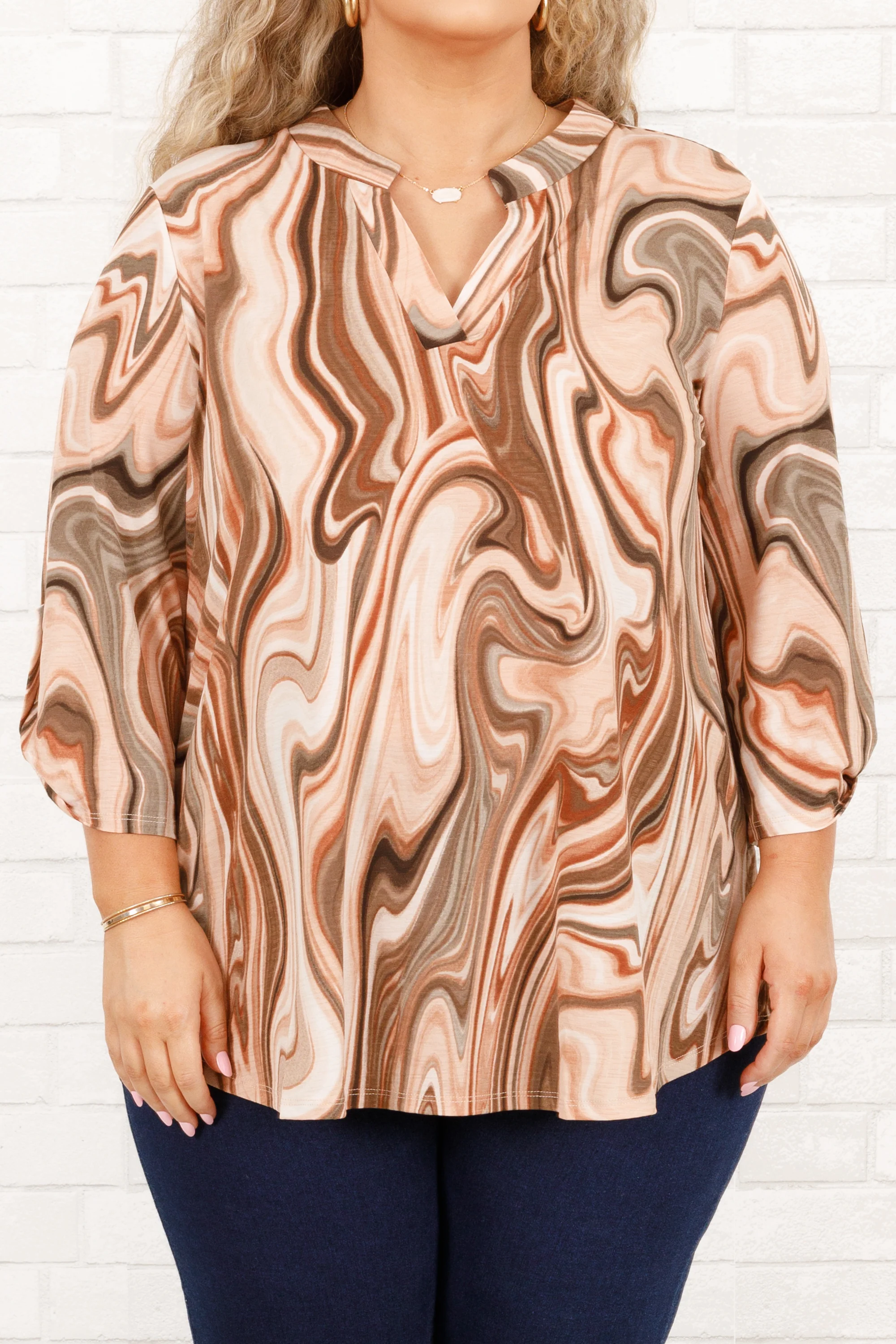 Beautiful Soul In You Top, Mocha - Giverhouse