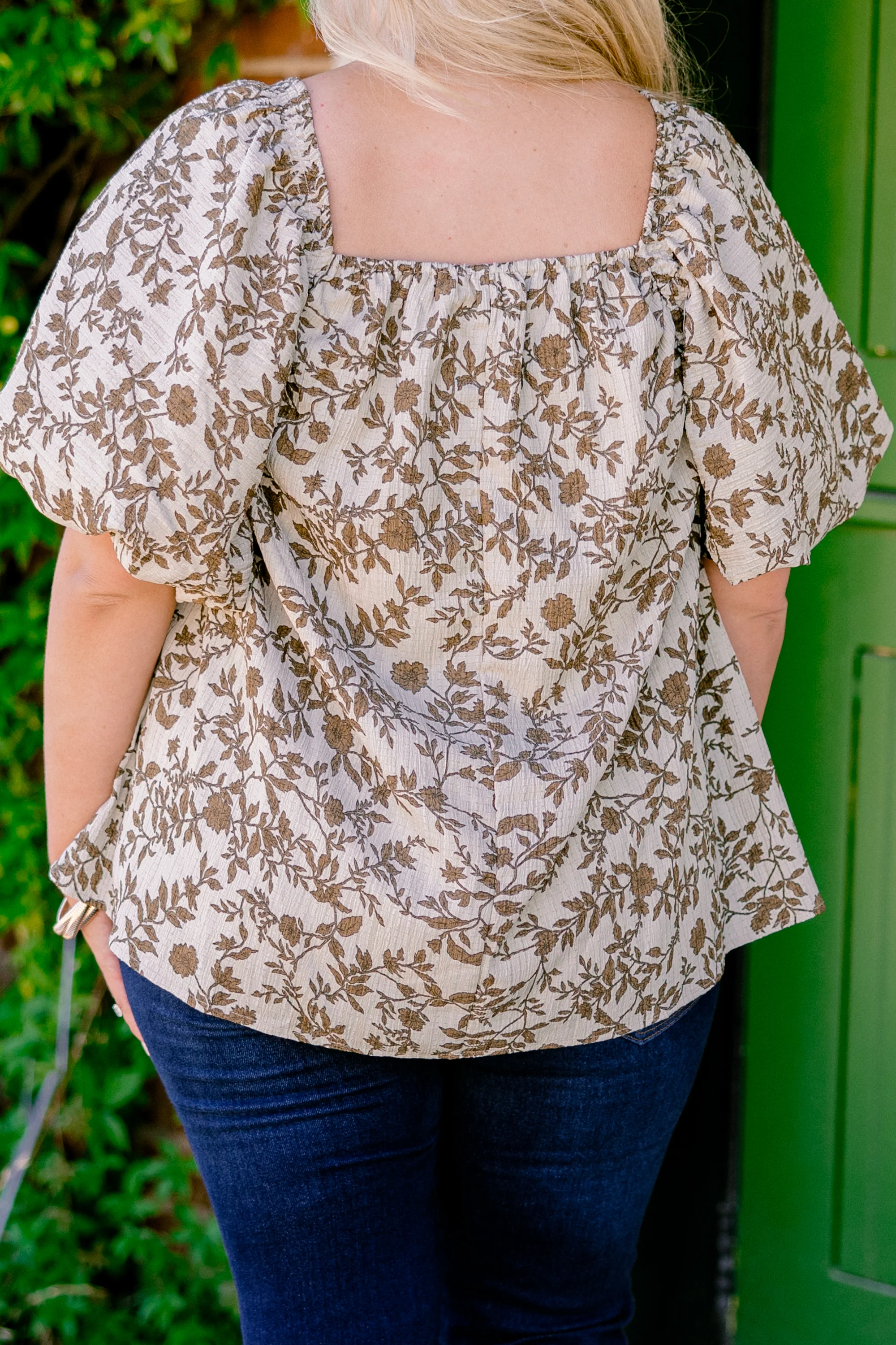 Cozy Love Top, Ivory-Brown - Giverhouse