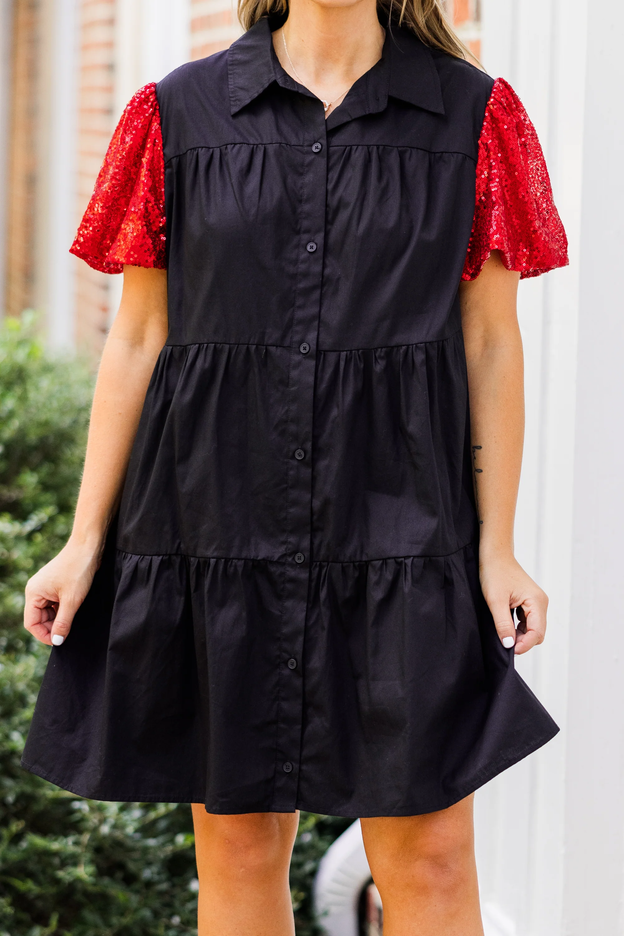 Game Day Glam Dress, Red - Giverhouse