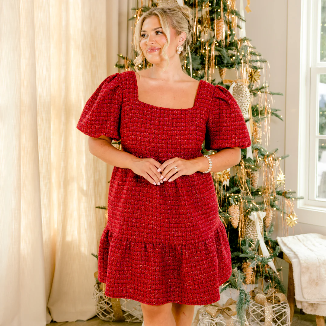 Look No Further Dress, Wine - Giverhouse