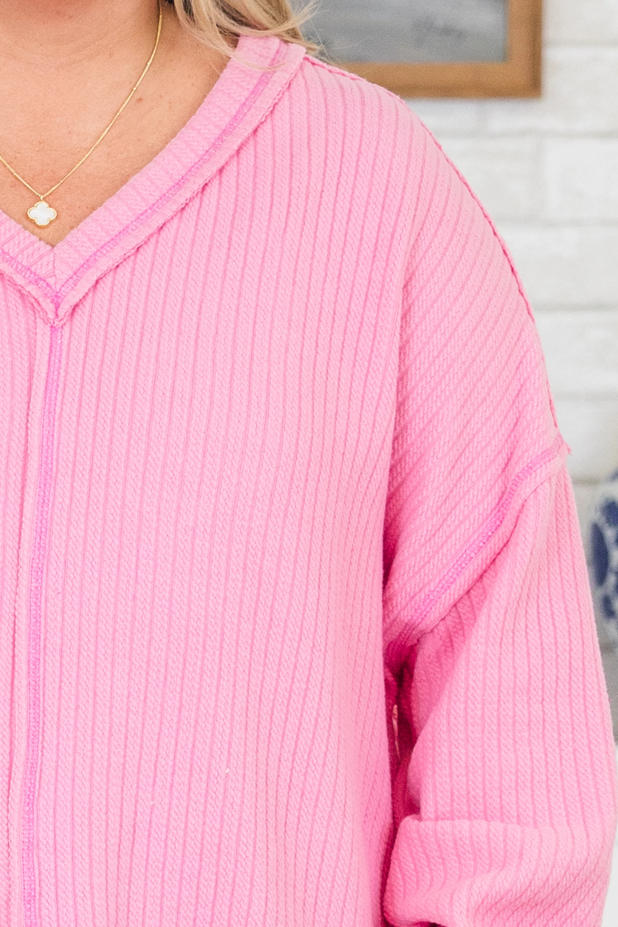 In The Orchard Sweater, Pink - Giverhouse