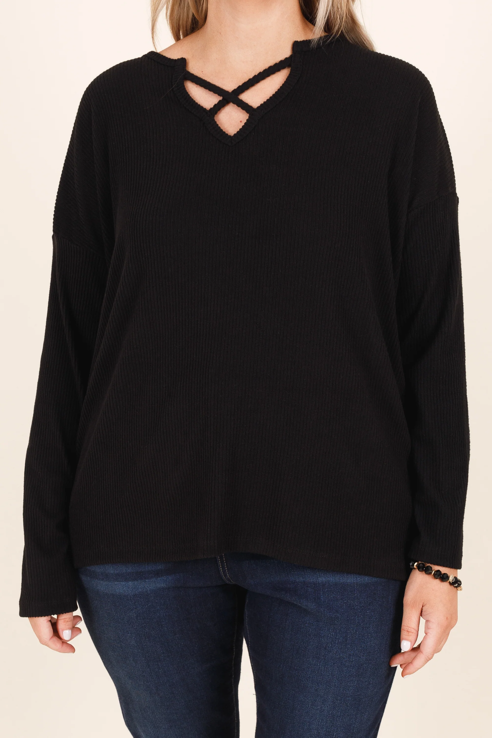 Follow Your Journey Top, Black - Giverhouse