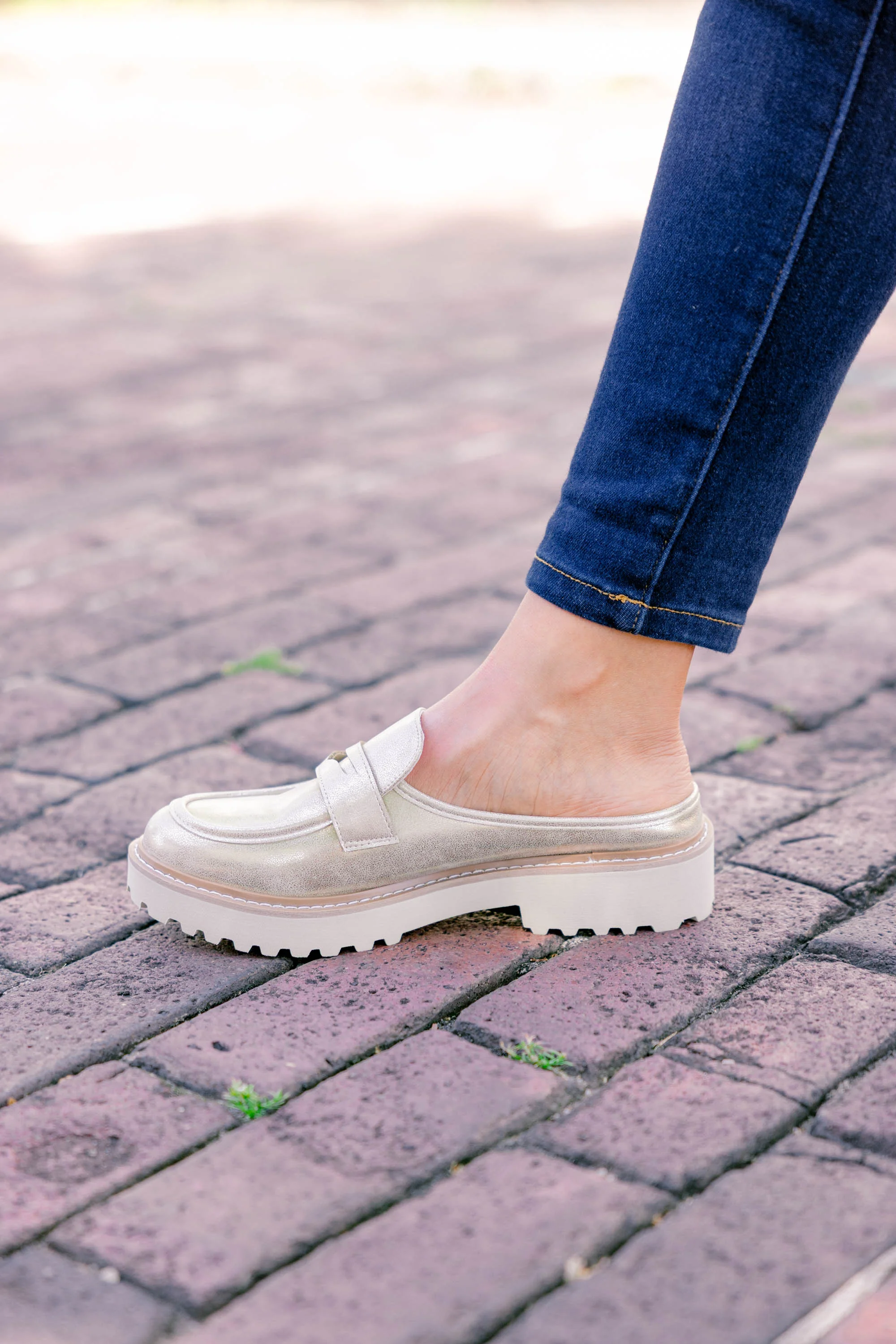 Fire For You Loafers, Gold - Giverhouse