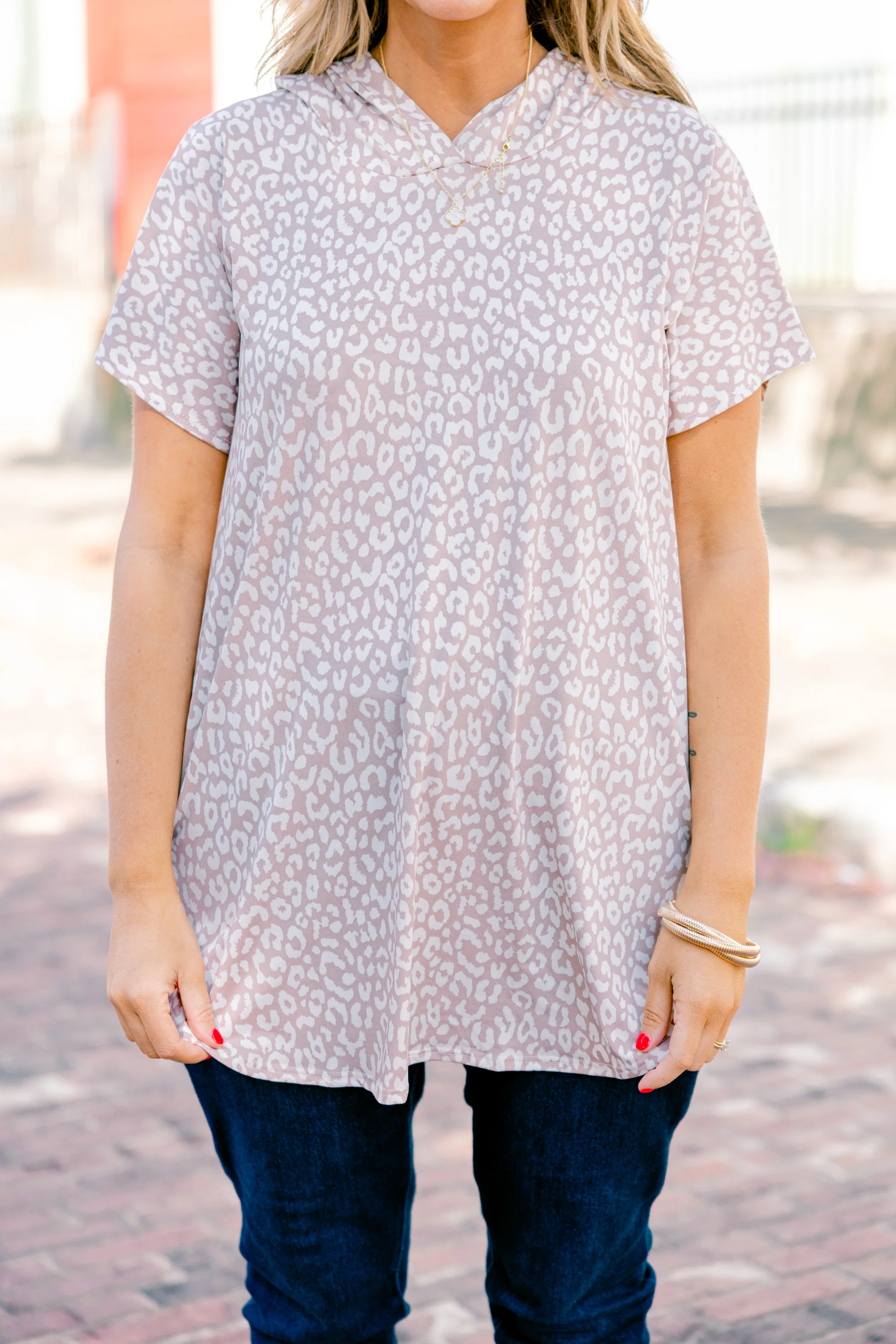 Don  t Mess Around Hoodie, Taupe - Giverhouse