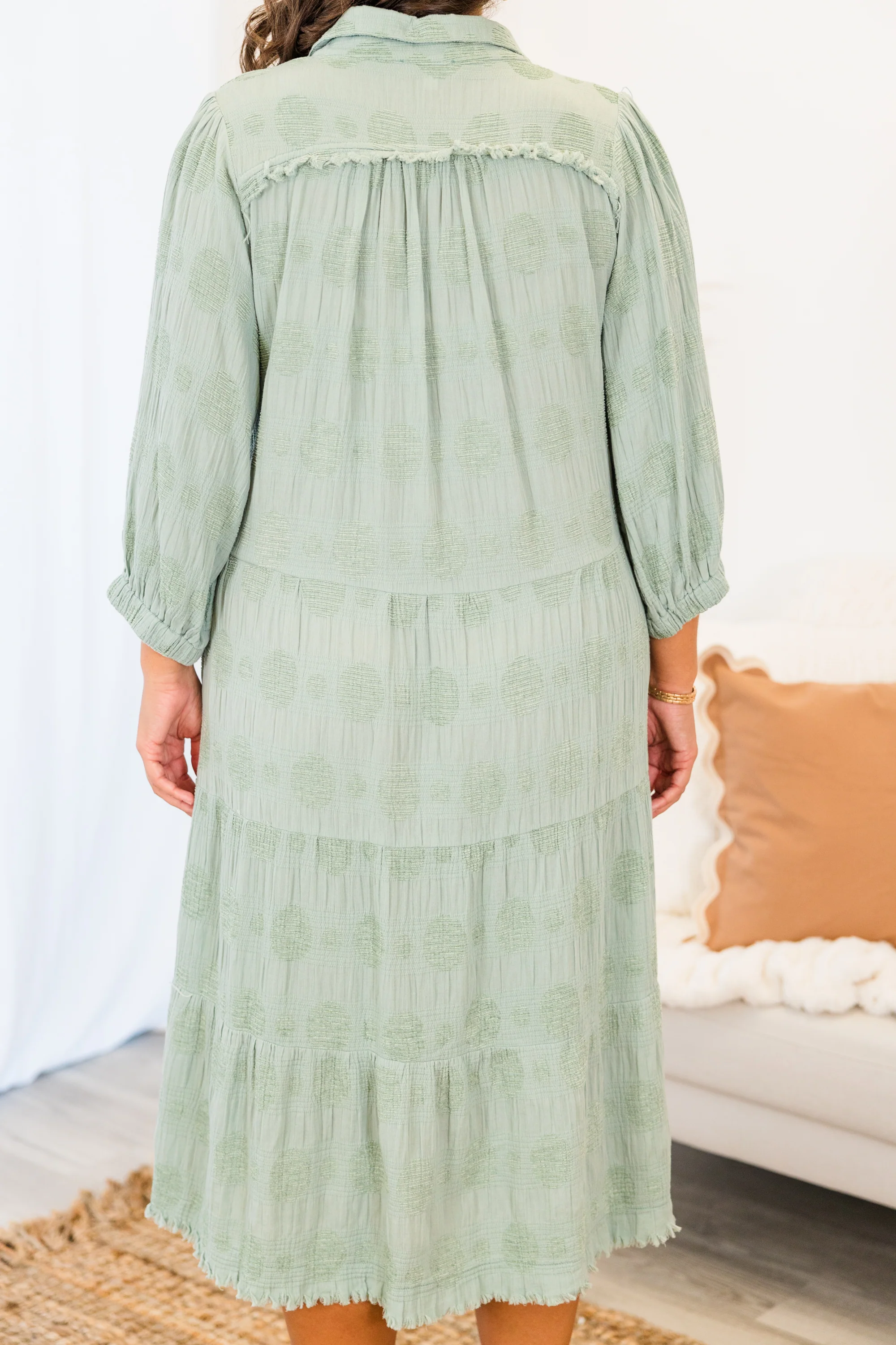 Full Heart Midi Dress, Mint - Giverhouse