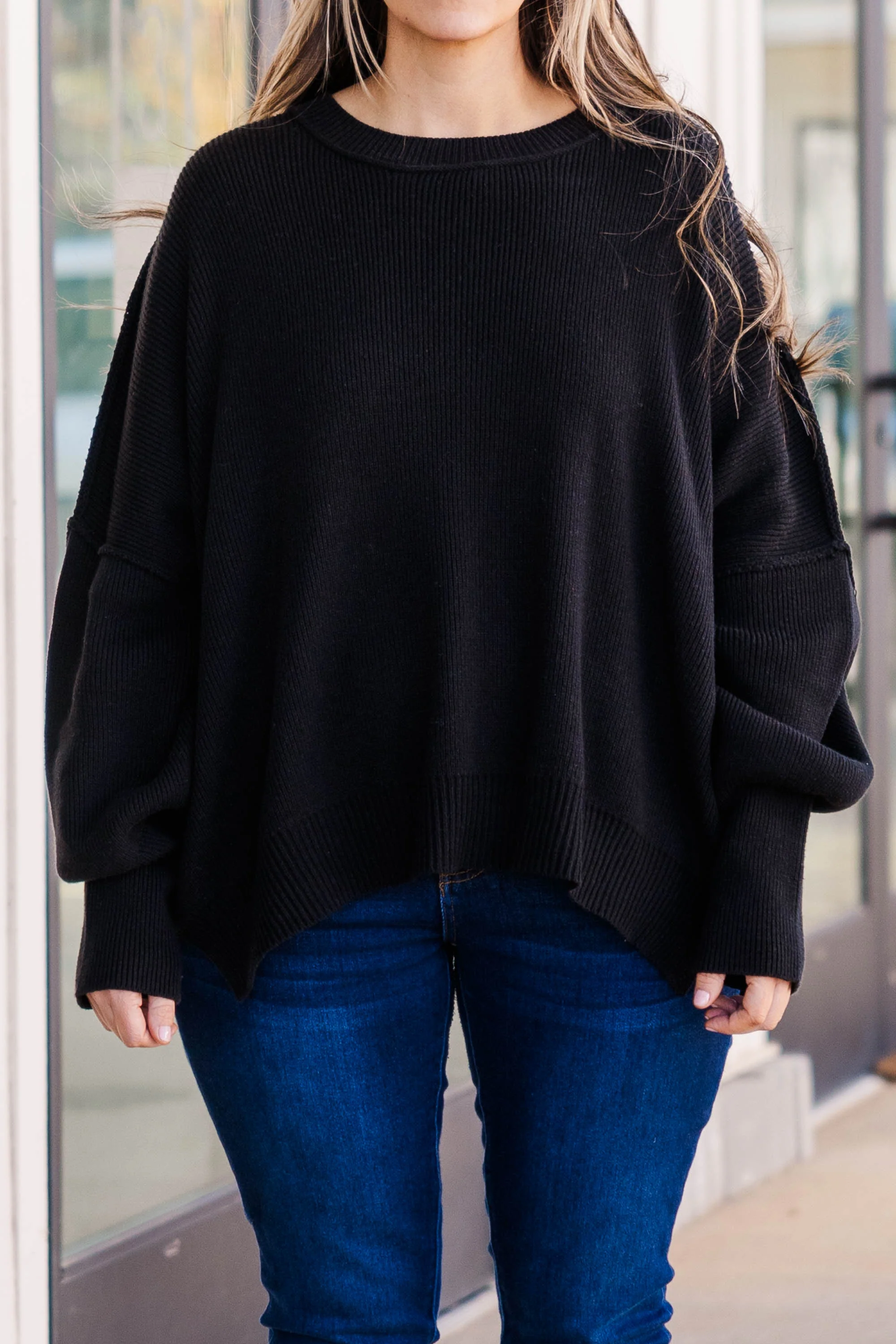 Magically Perfect Sweater, Black - Giverhouse