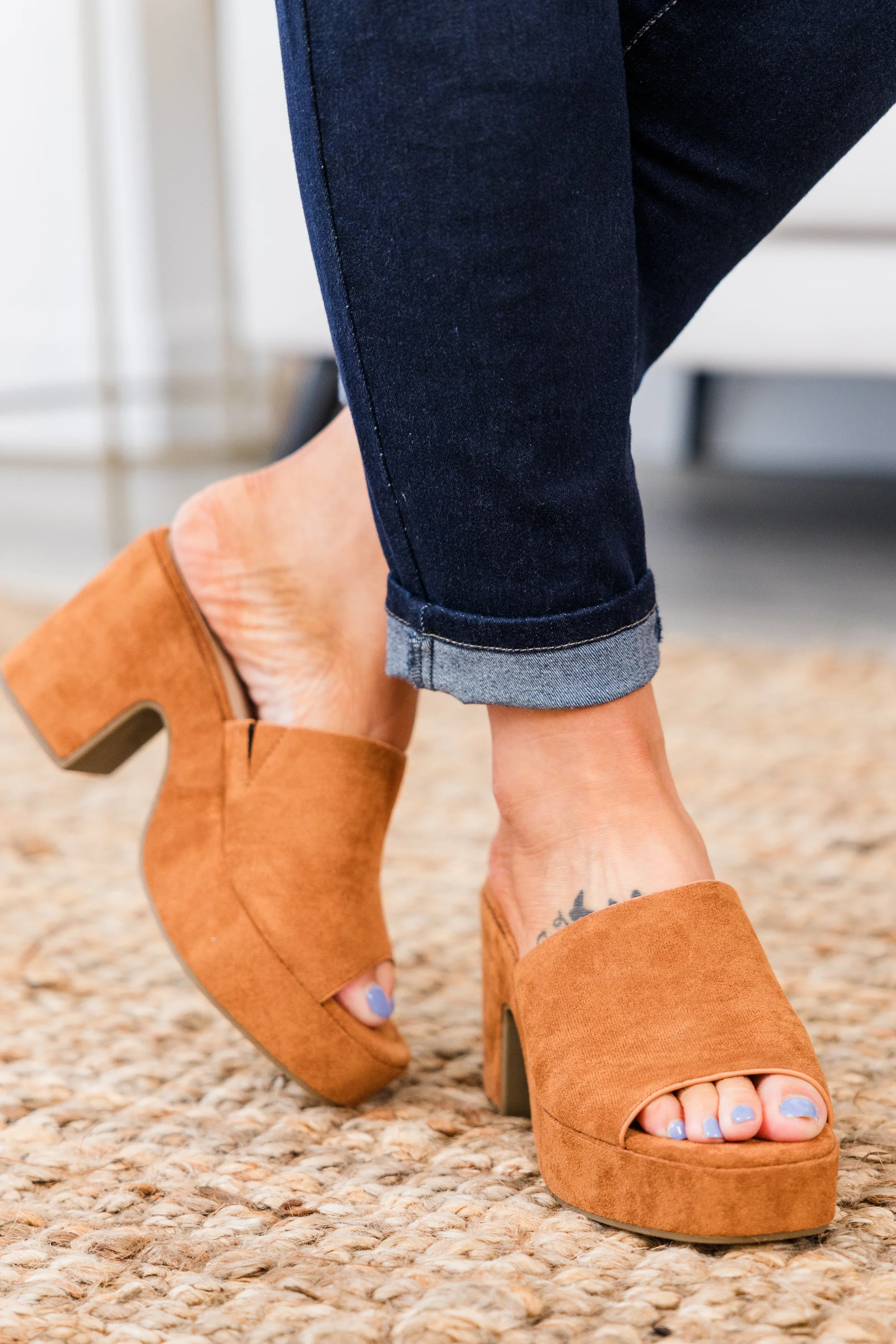 Loved The Message Heels, Whiskey - Giverhouse