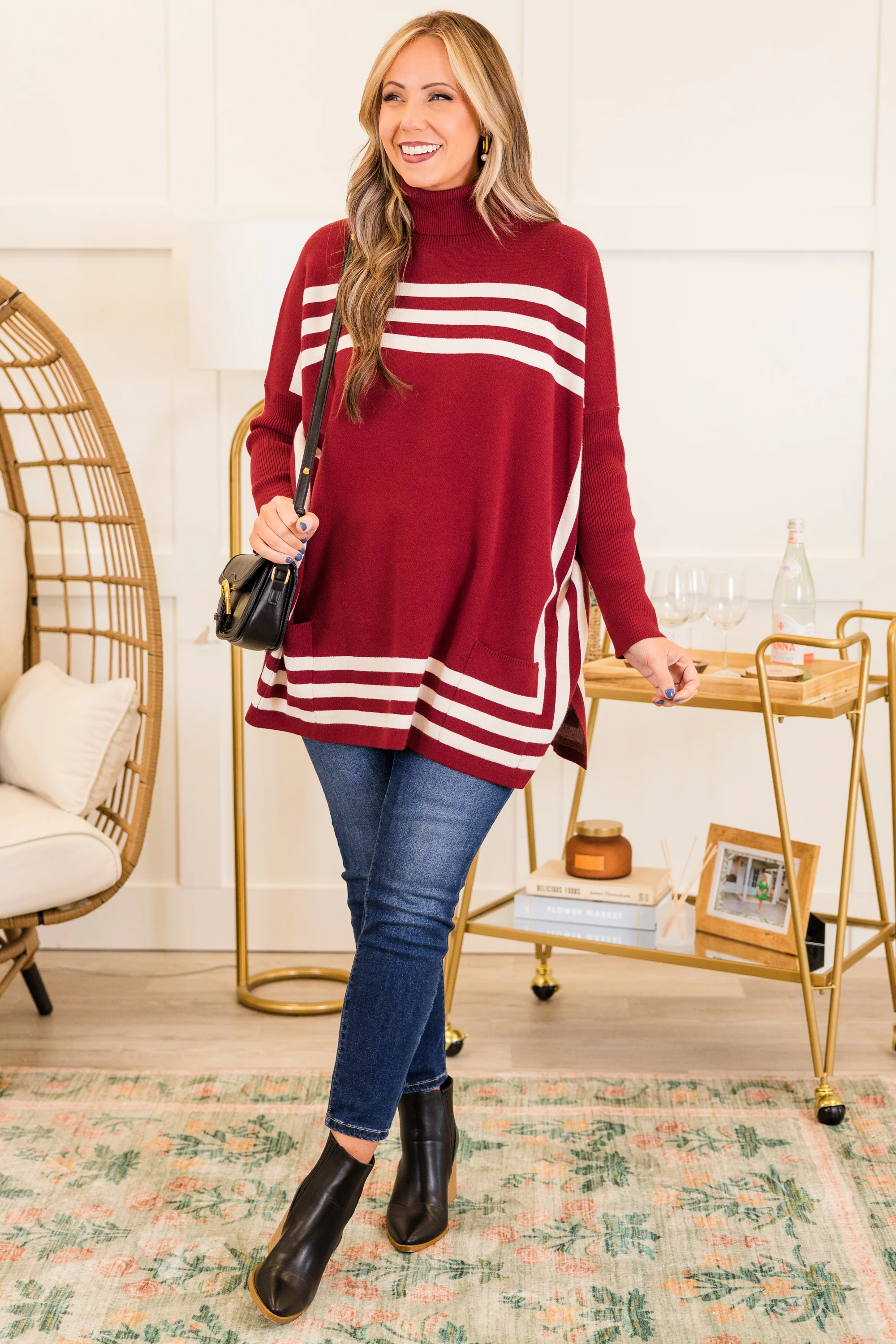 Anything For My Baby Tunic, Wine - Giverhouse