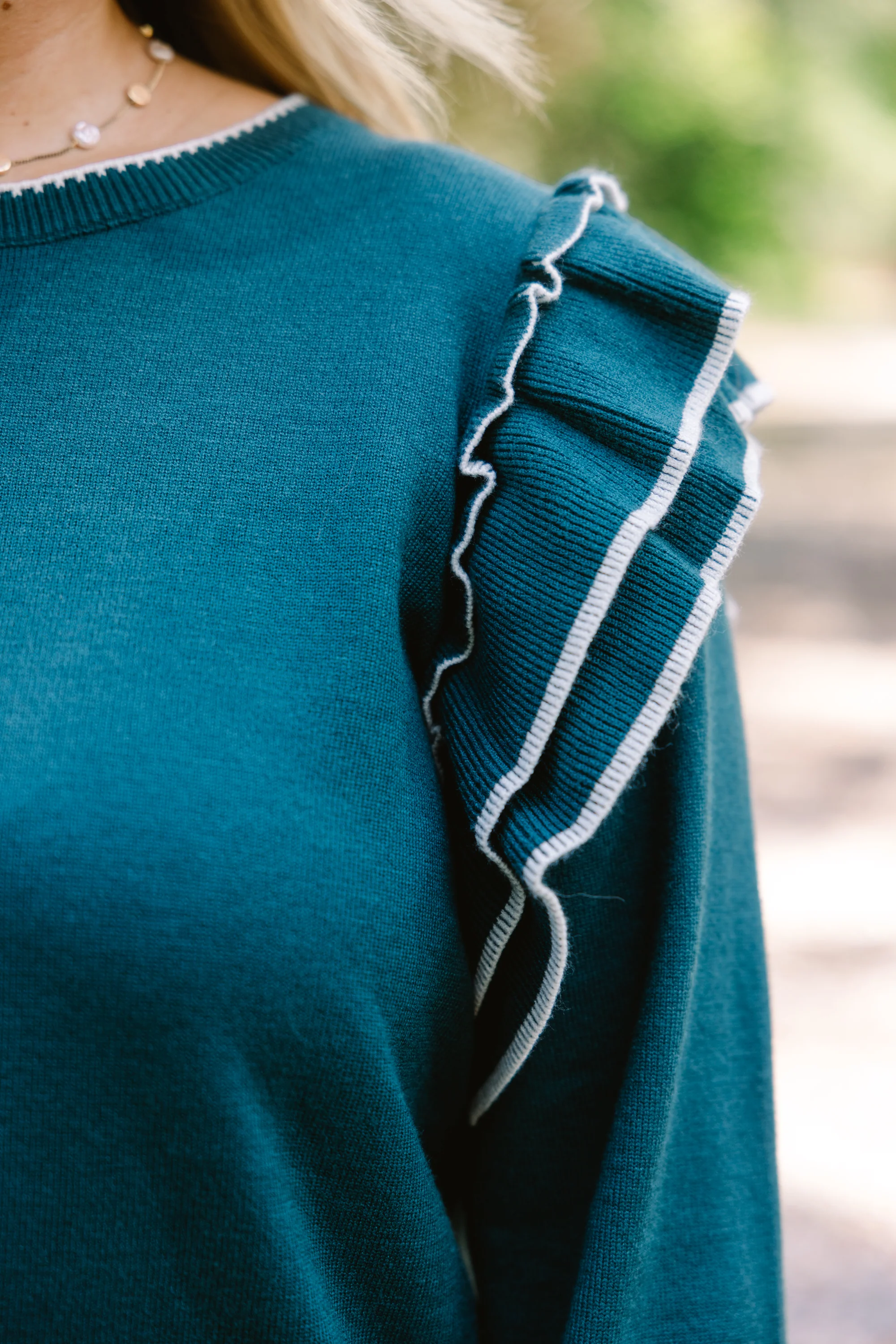 Always Timeless Sweater, Teal - Giverhouse