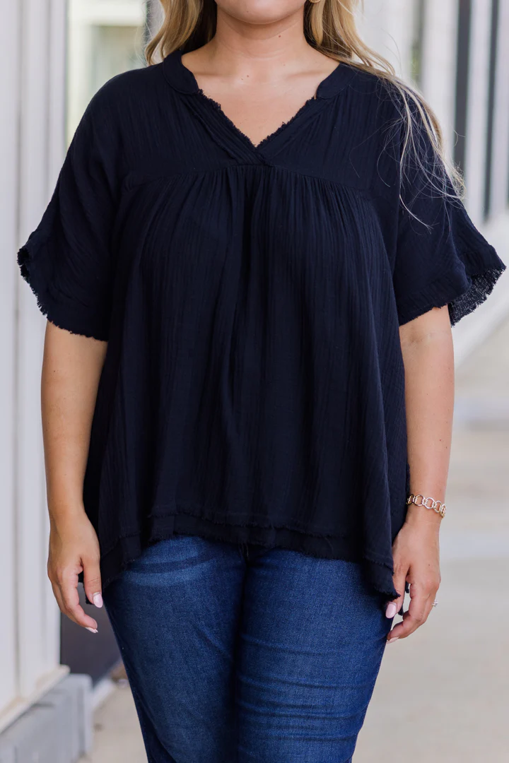 Delight In Dancing Top, Black - Giverhouse