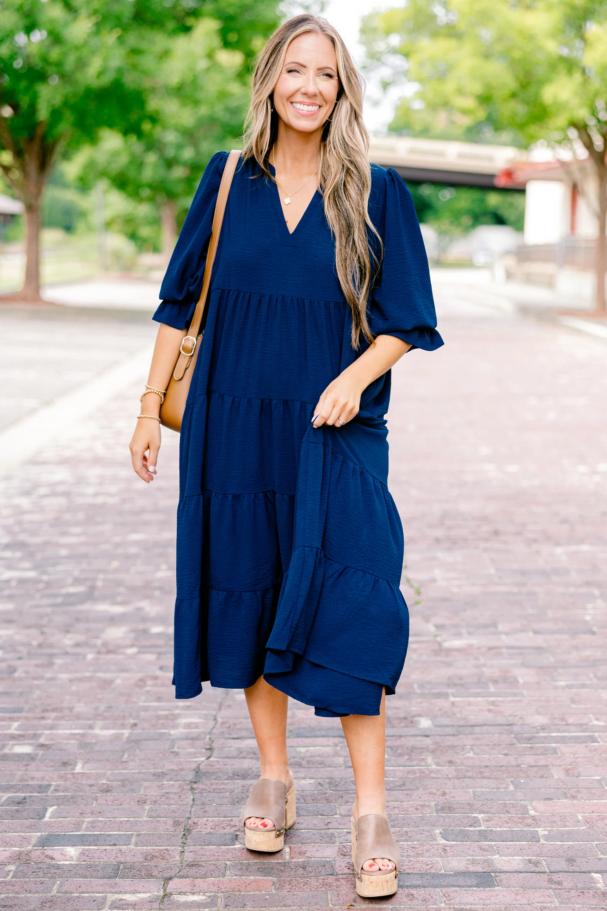 Simply The One Dress, Navy - Giverhouse
