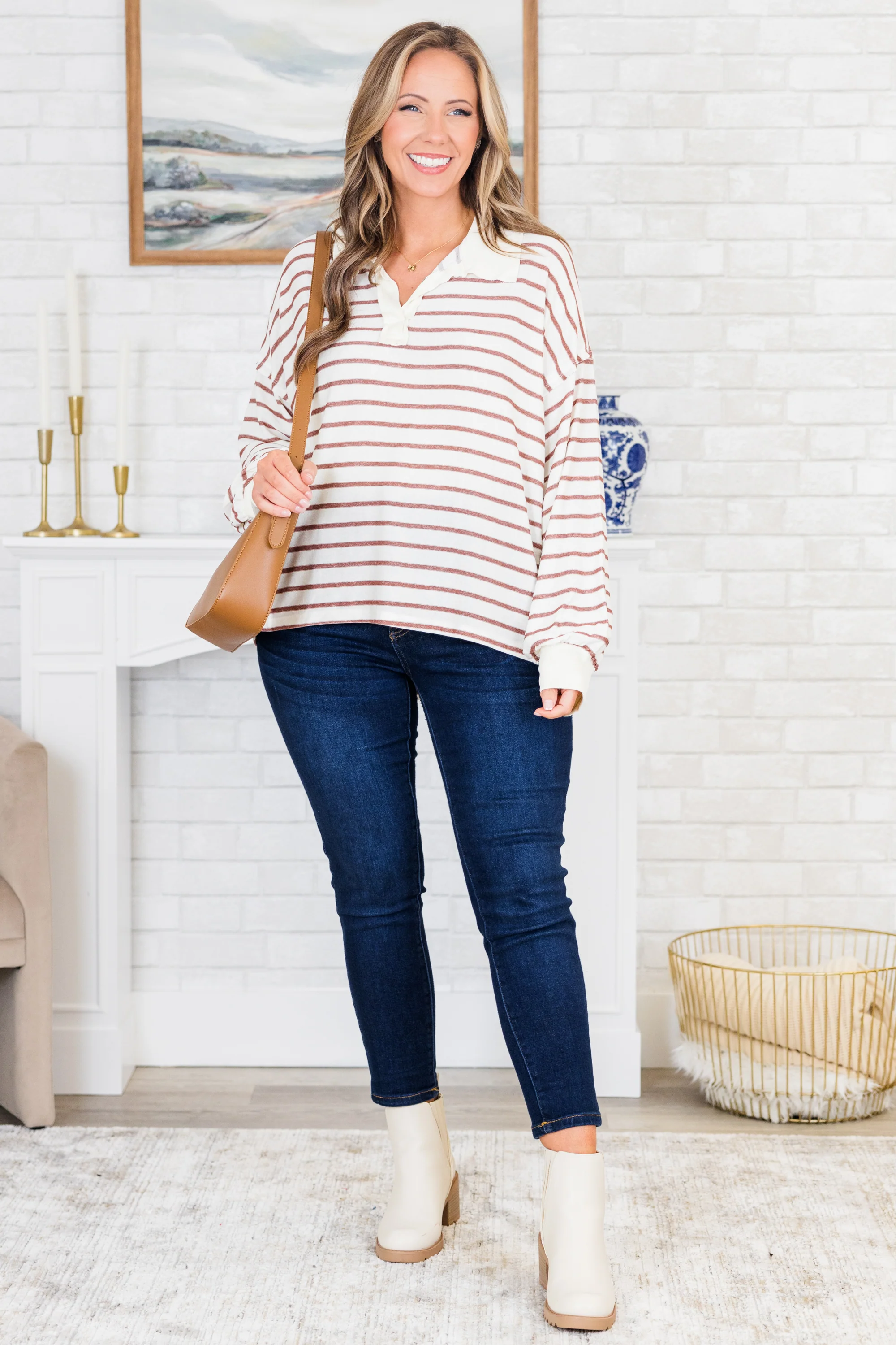 My Wants And Needs Top, Brown - Giverhouse