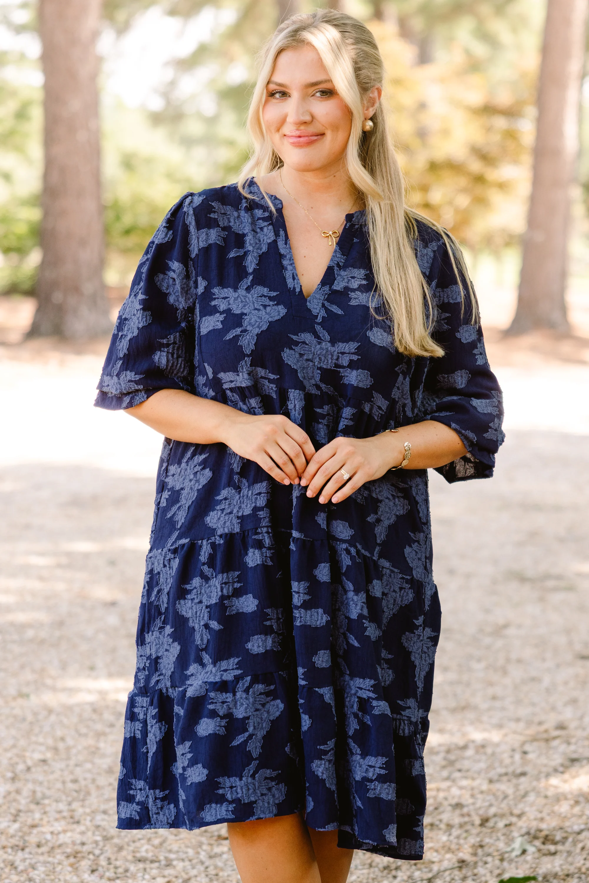 What You Know Dress, Navy Twilight - Giverhouse