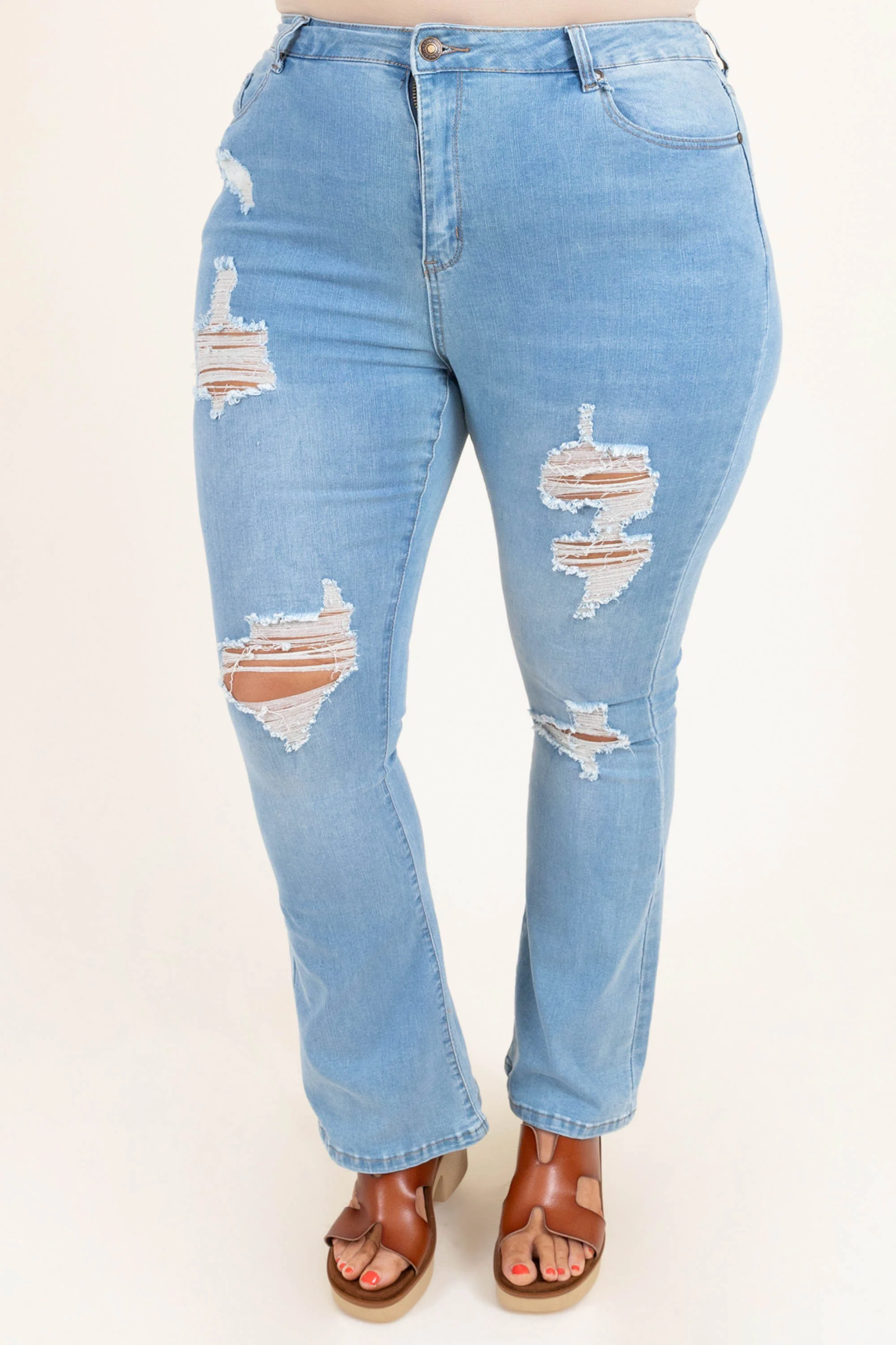 Country Girl Dreams Jeans, Light Wash - Giverhouse