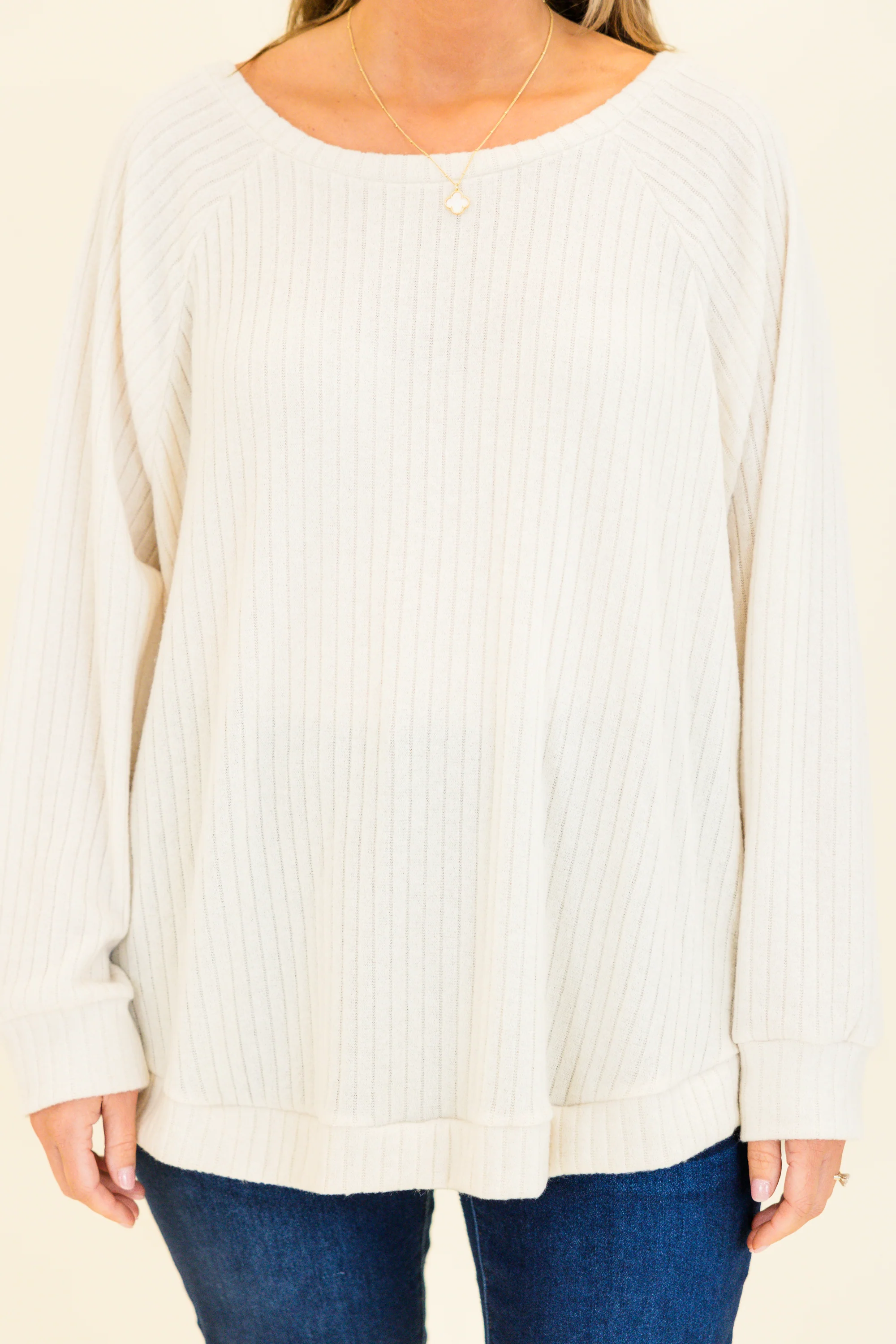 Stop By Top, Ivory - Giverhouse