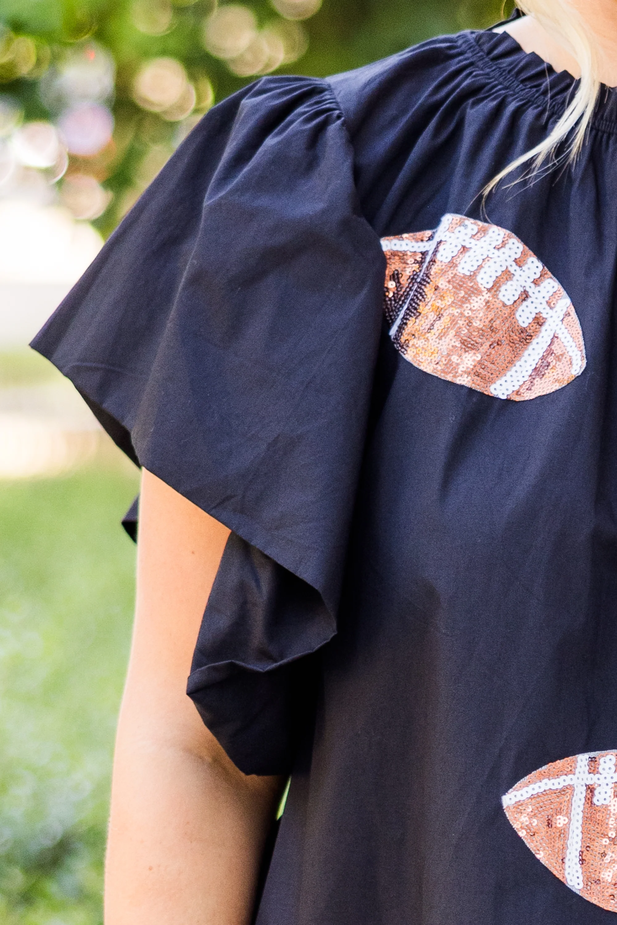 Here For Halftime Top, Black - Giverhouse