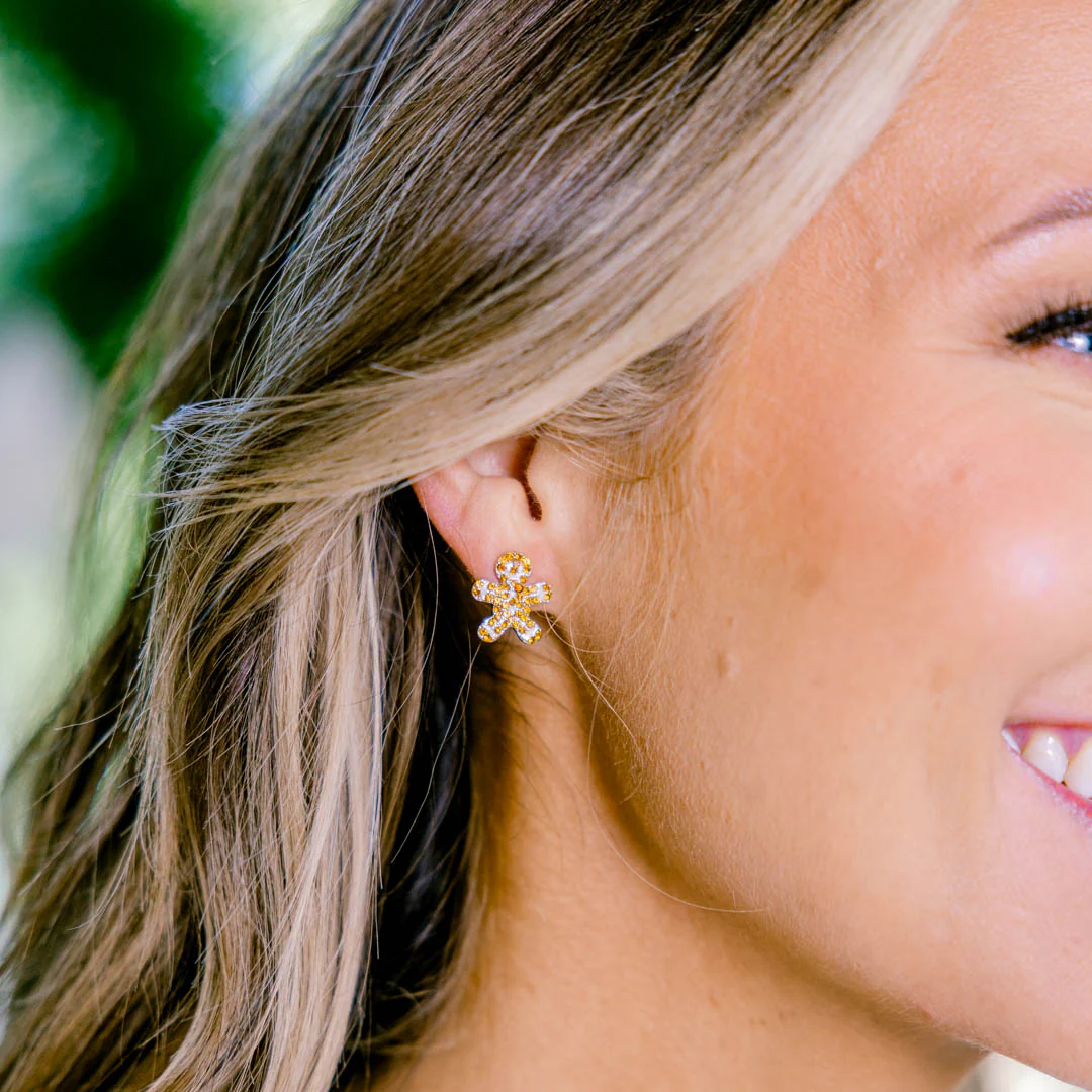 My Friend The Gingerbread Studs, Brown - Giverhouse