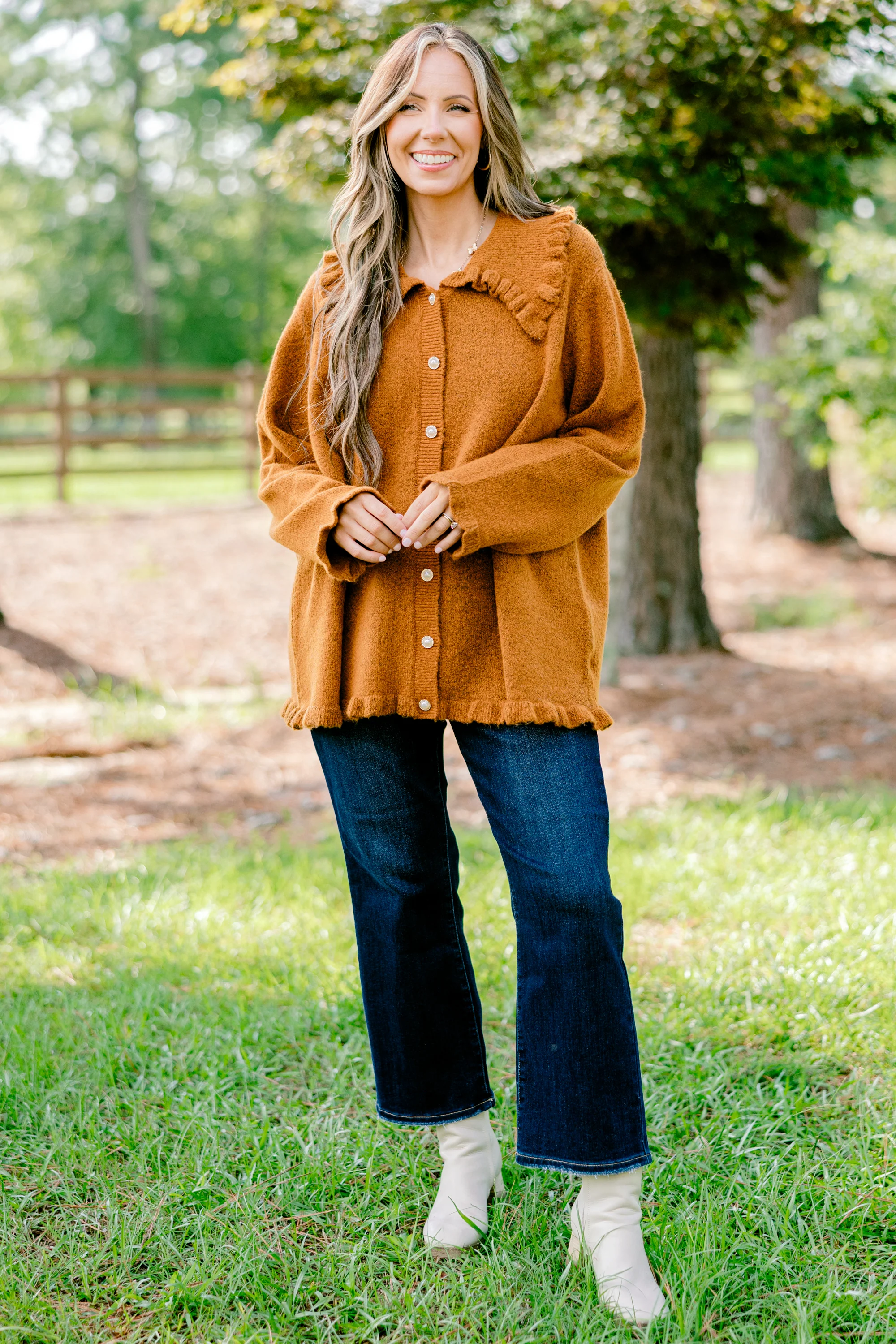 Perfectly Peaceful Cardigan, Brown - Giverhouse