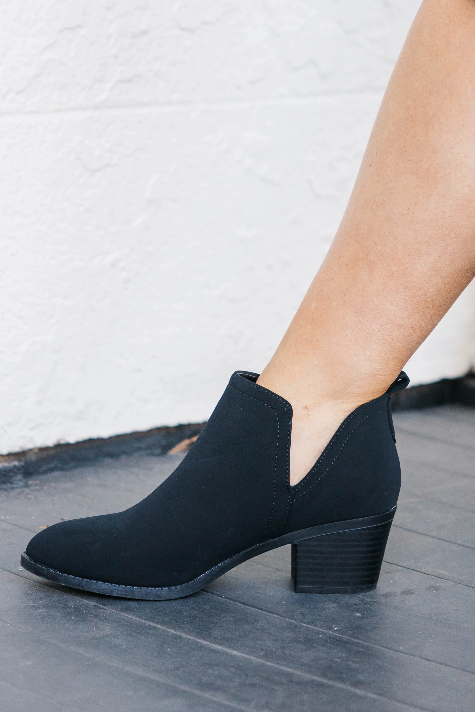 Boots On Worries Off Booties, Black - Giverhouse