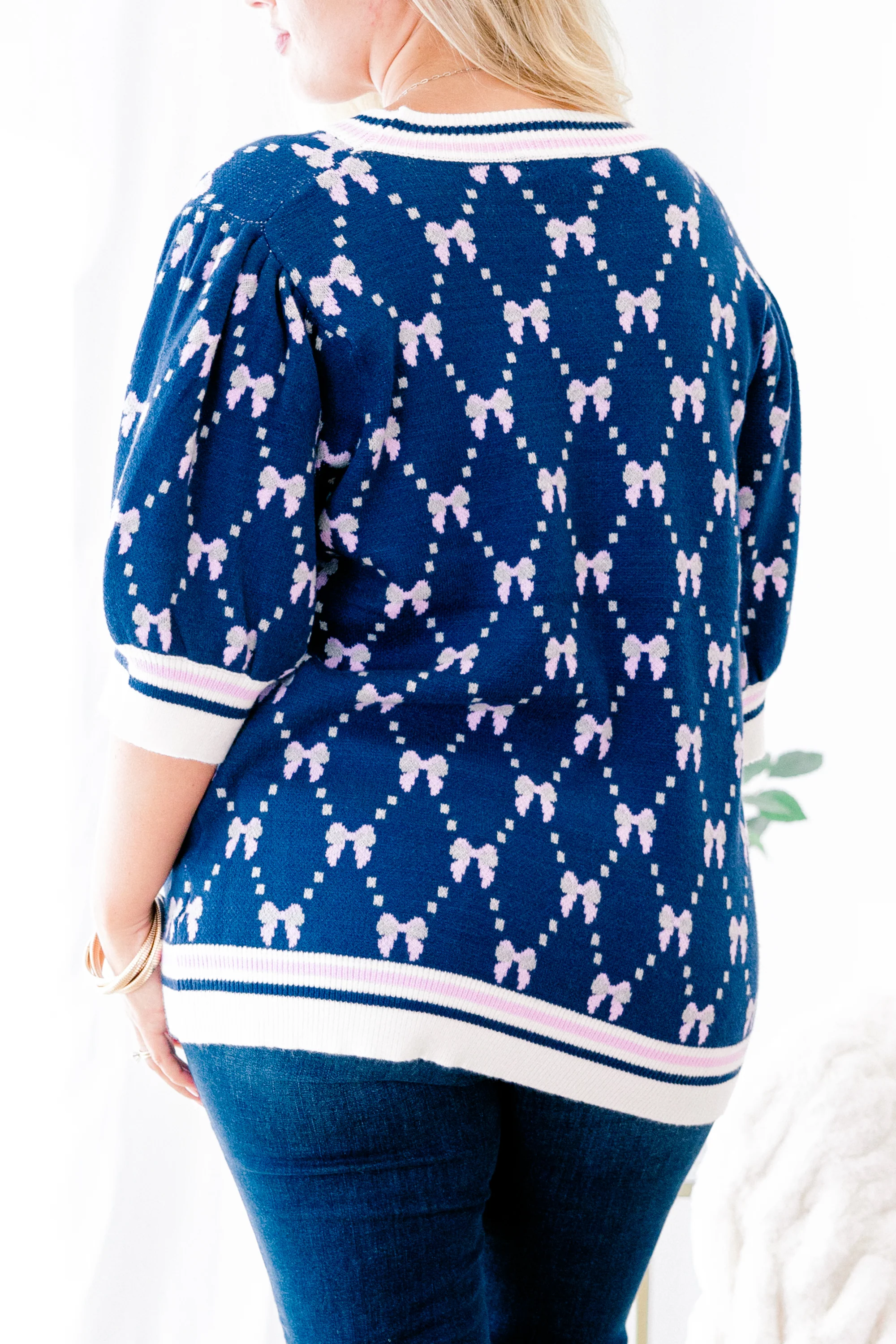 Love And Life Sweater, Navy Blue - Giverhouse