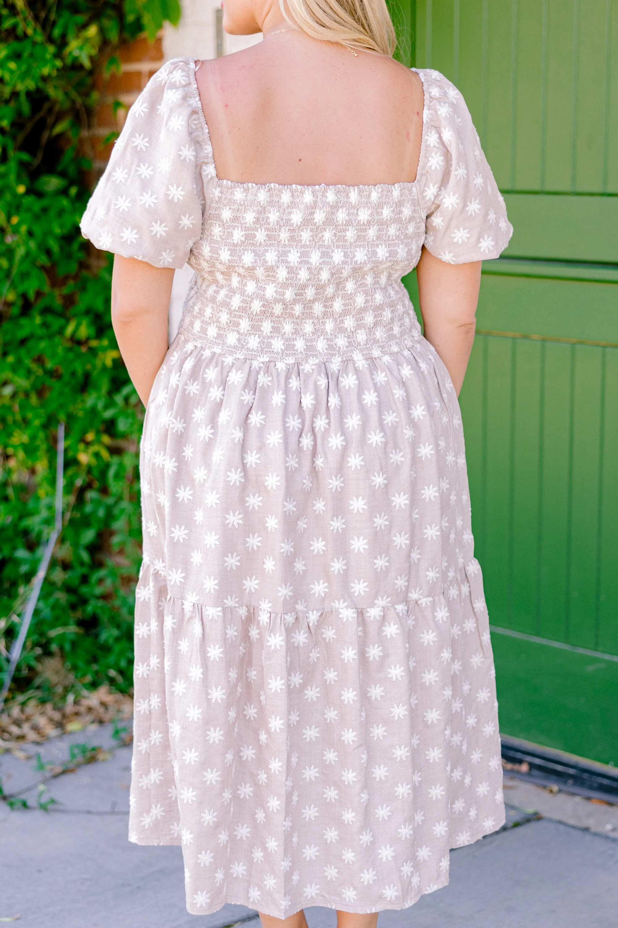Feeling Grateful Midi Dress, Taupe - Giverhouse