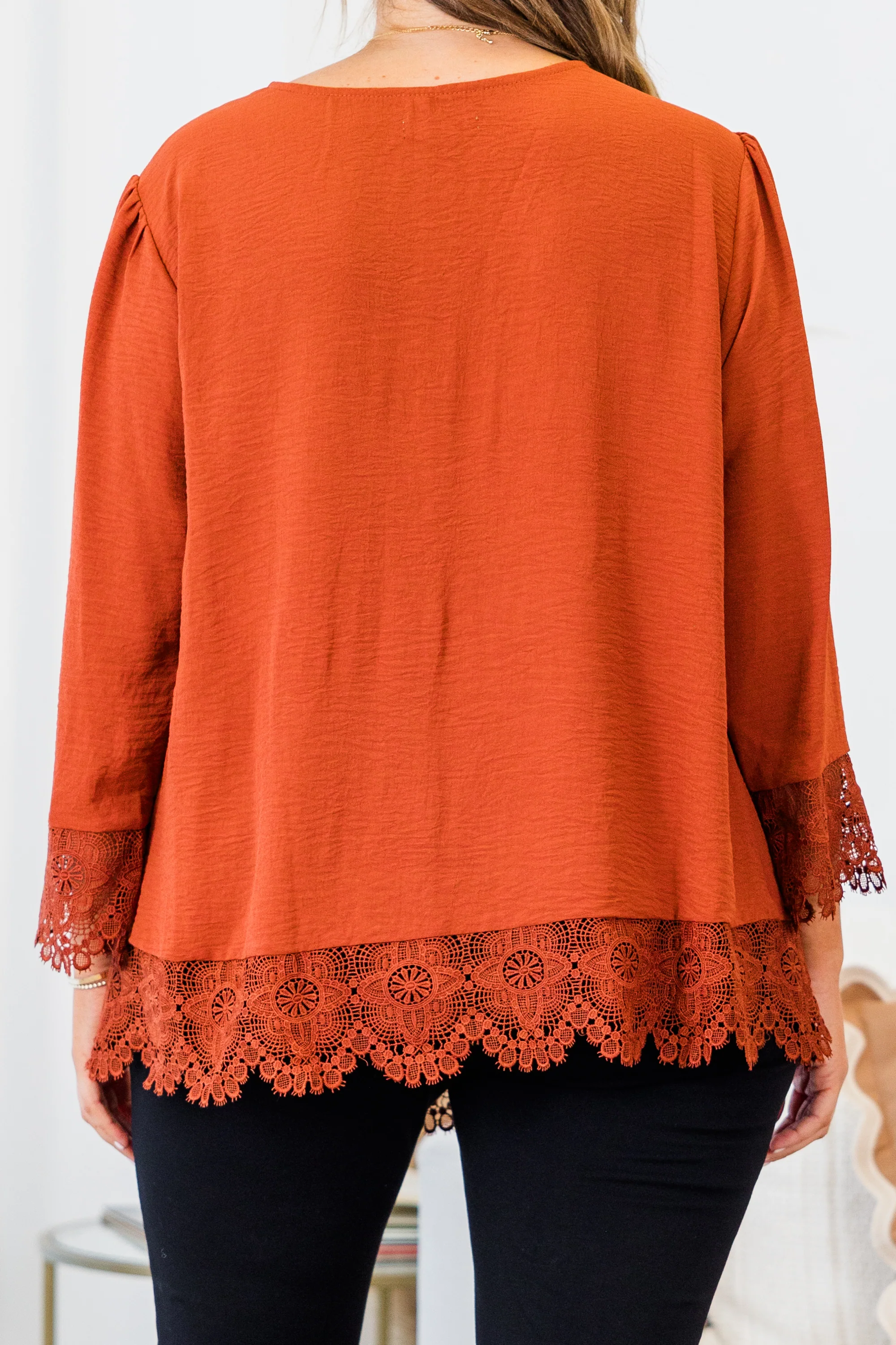 Desert Sunrise Top, Rust - Giverhouse