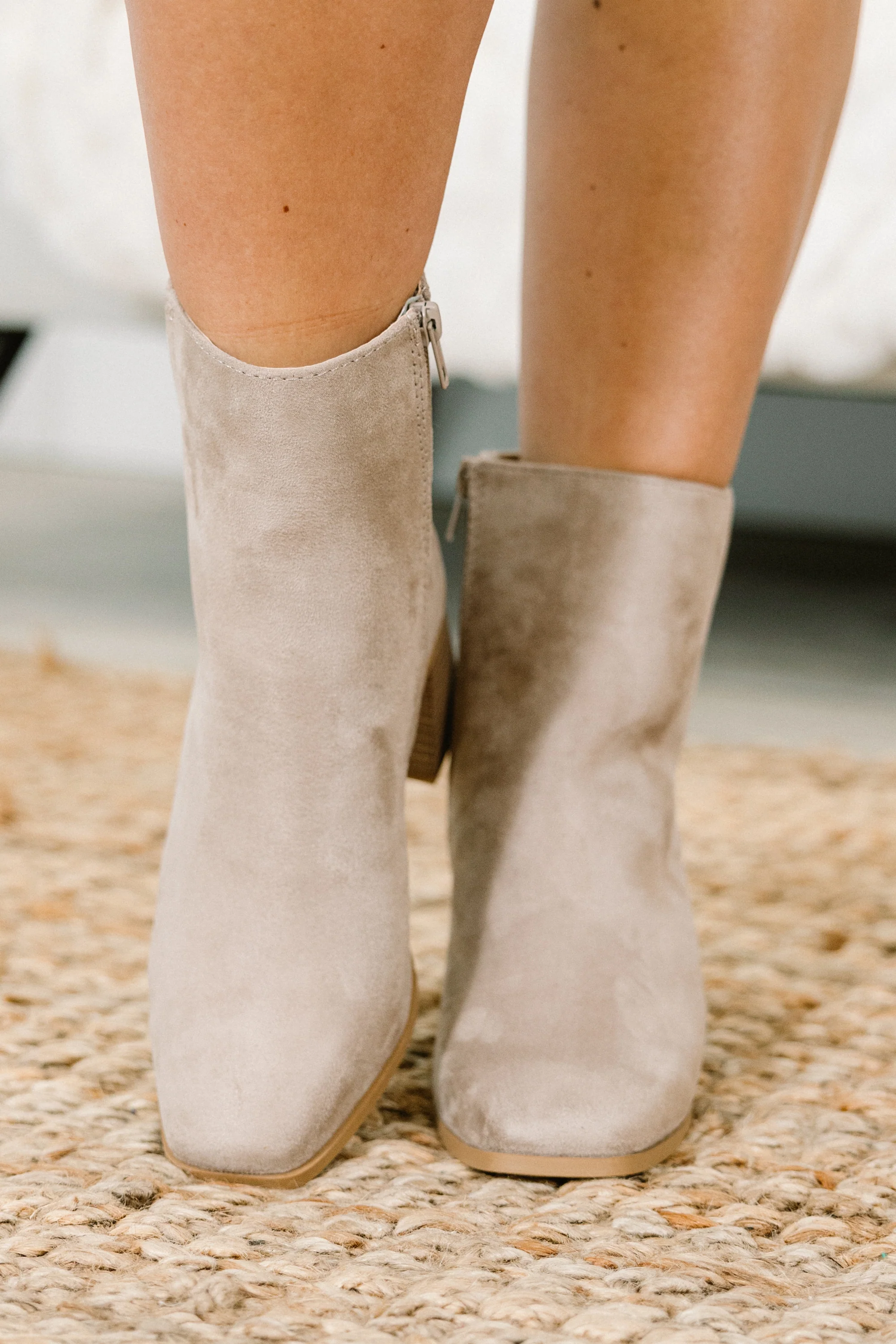 Radiant Spirit Booties, Taupe - Giverhouse